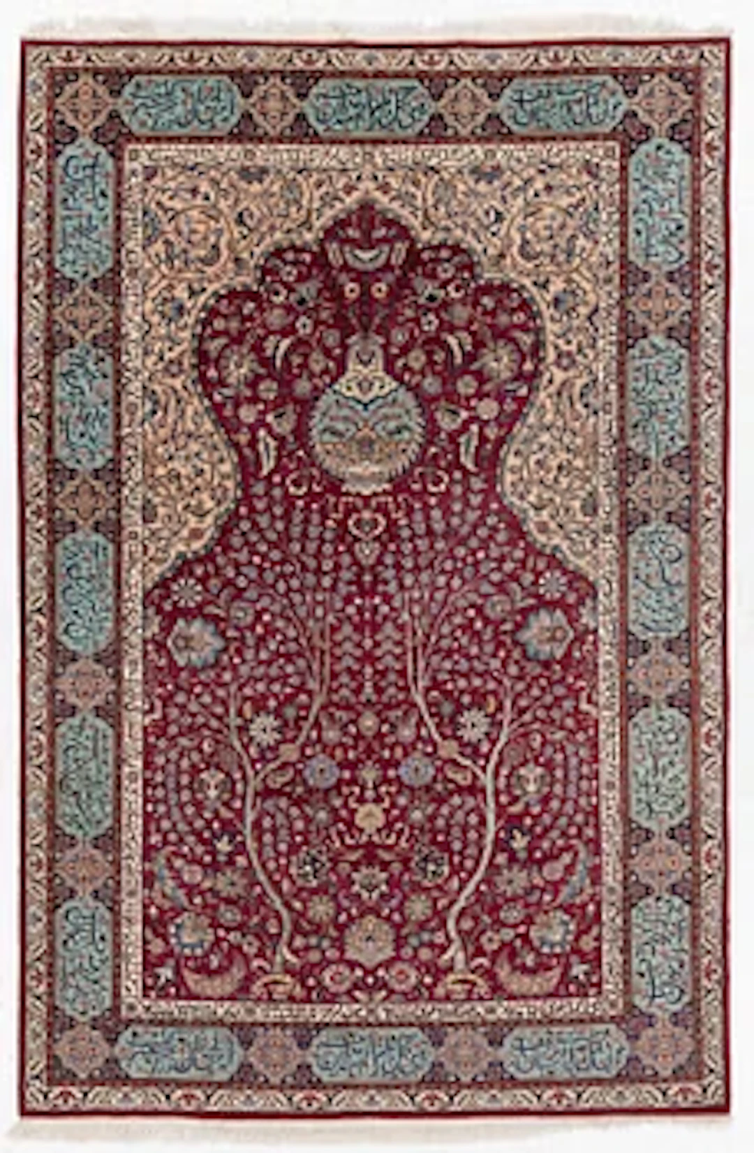 A Tabriz carpet, north-western Iran, figural, c. 270 x 180 cm.