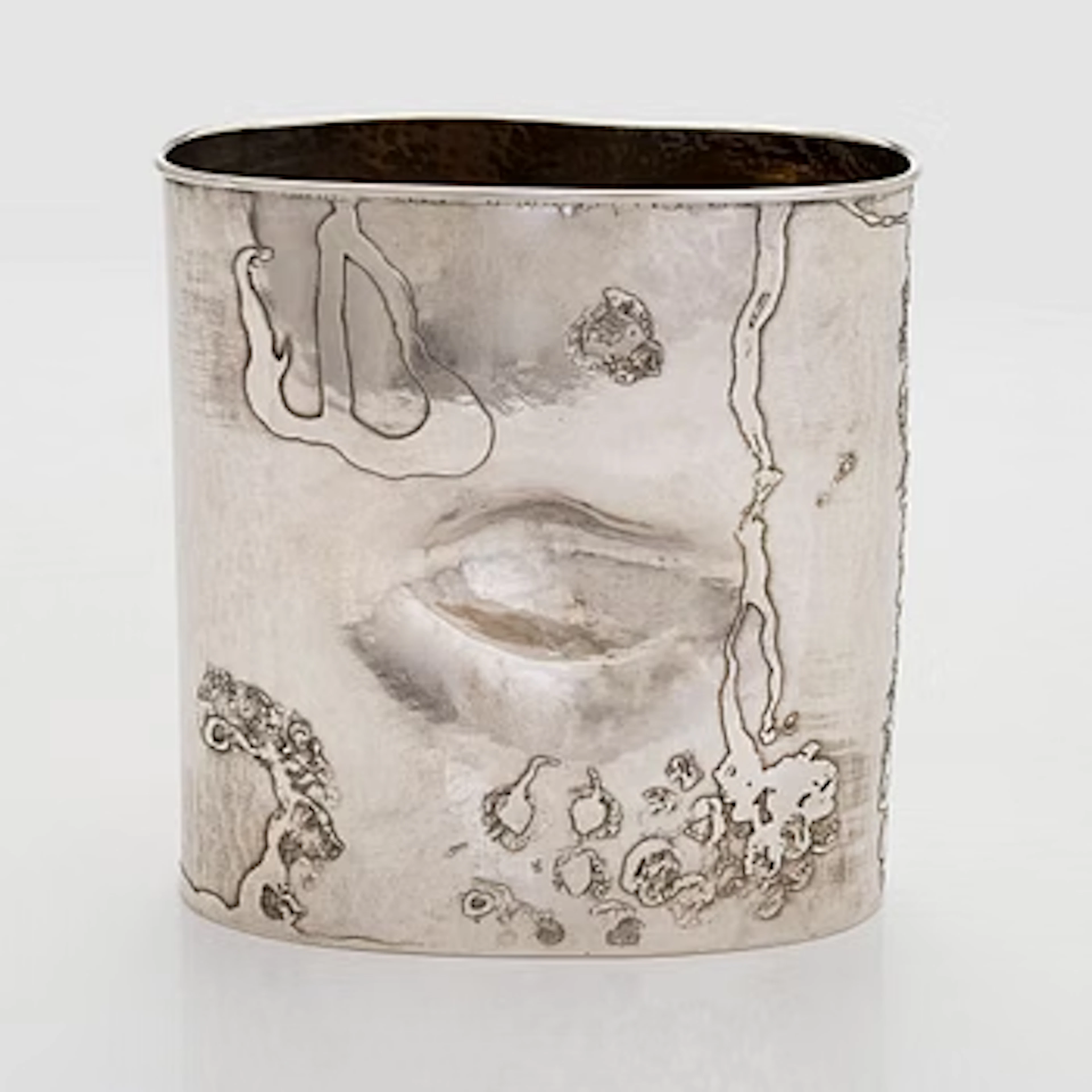 Olle Ohlsson, A sterling silver vase, Stockholm 1978.