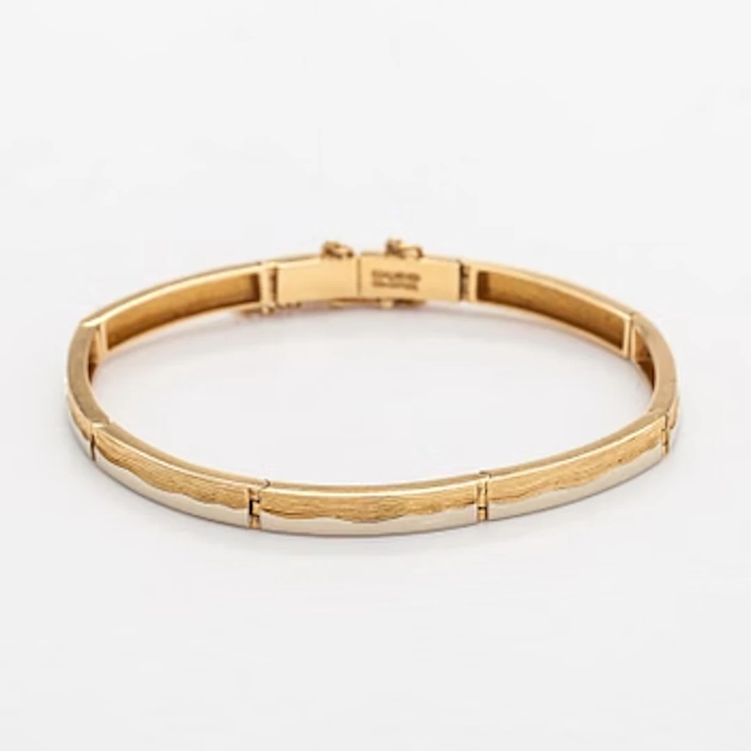 Juhani Linnovaara, Bracelet, 18K gold and platinum, Lapponia 1978.