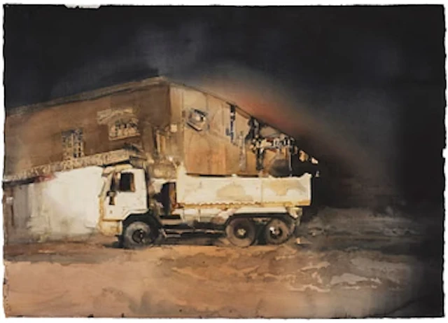 Lars Lerin, "Lastbil i Corotá (Brazil)".