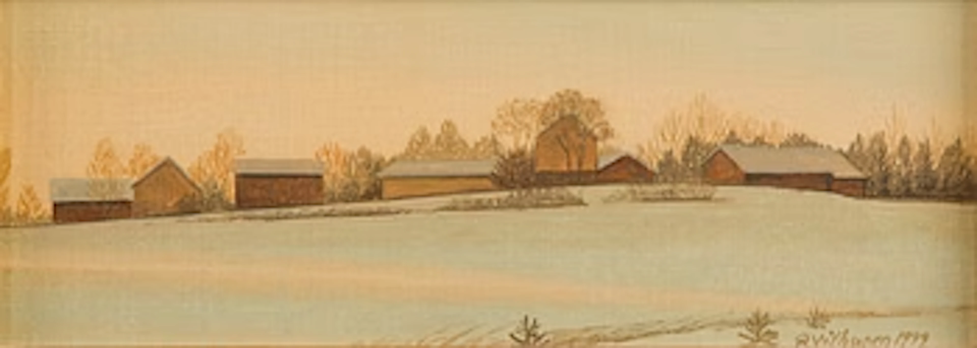 Risto Vilhunen, Winter Landscape.