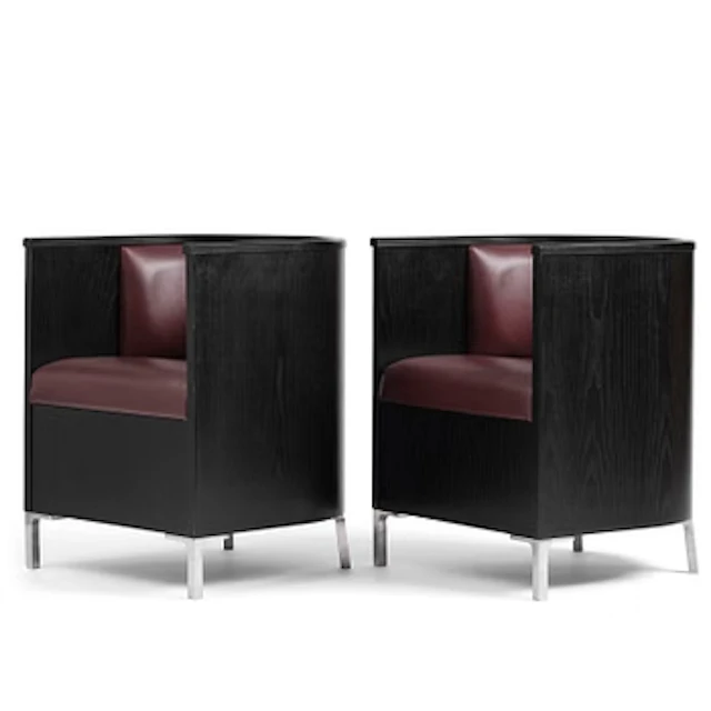 Mats Theselius, a pair of “Theselius Trä” armchairs, Källemo, Värnamo