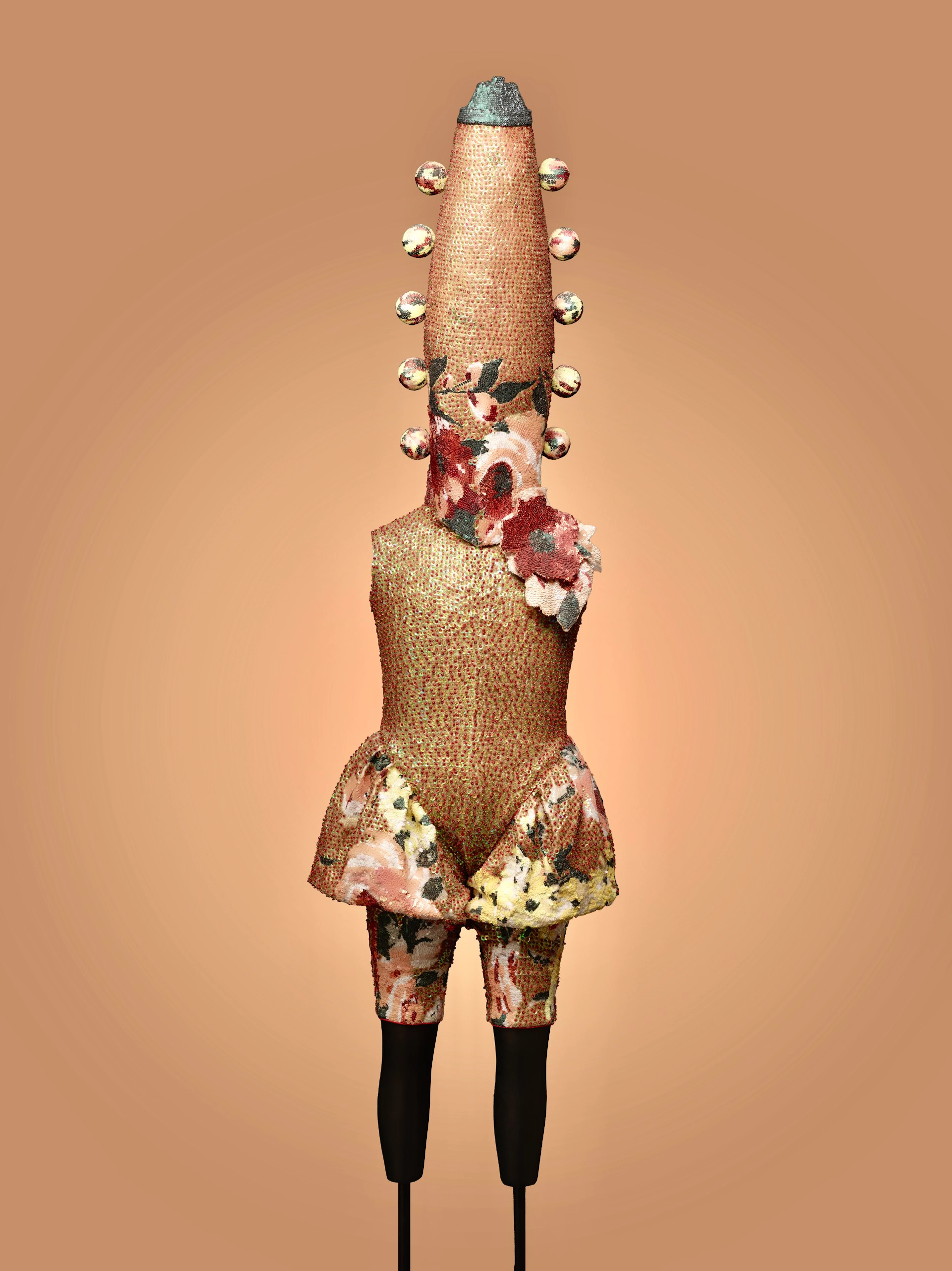 Colorful Tropical Flower Totem - Rien Bekkers