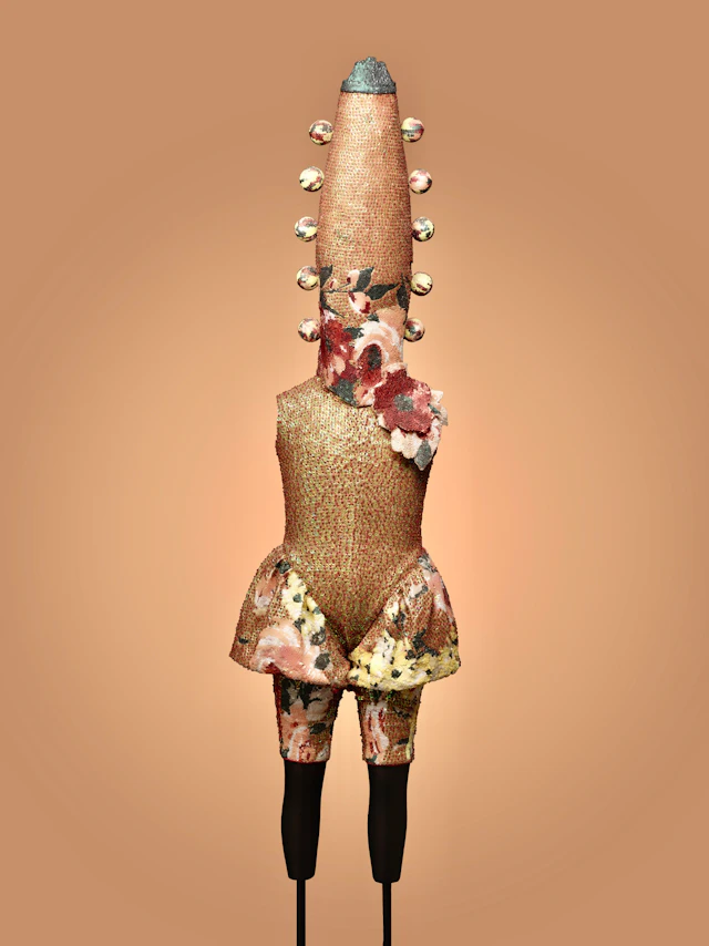 Colorful Tropical Flower Totem - Rien Bekkers