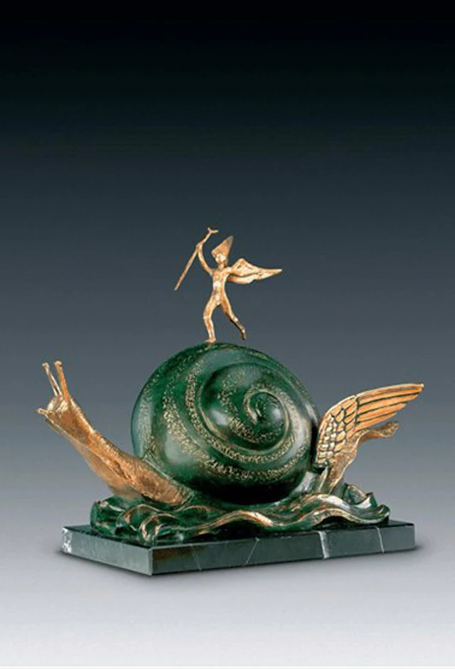 Snail and the Angel - Salvador Dali