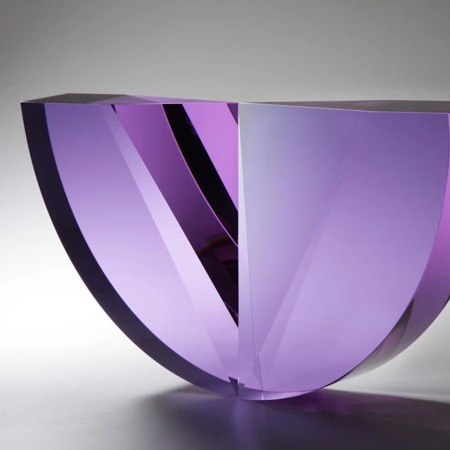 Purple Tapered Semicircle - Tomas Brzon