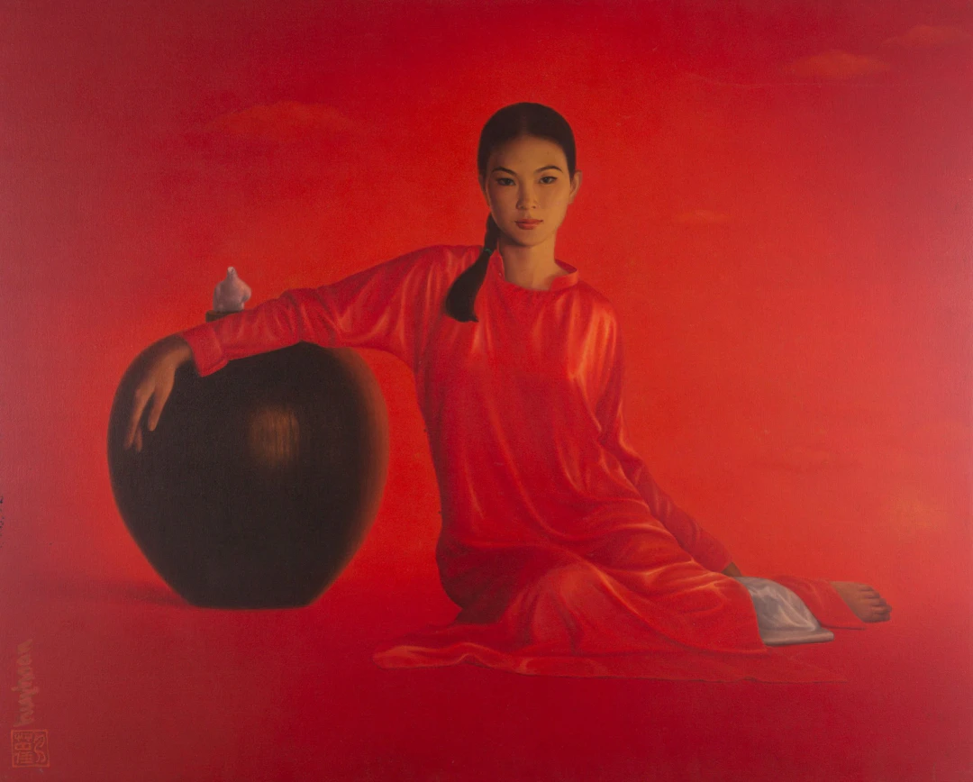 Dove on Black Water Pot - Tran Huy Hoan