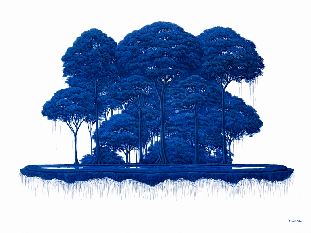 Blue Floating Island VI - Thannyo De Freitas