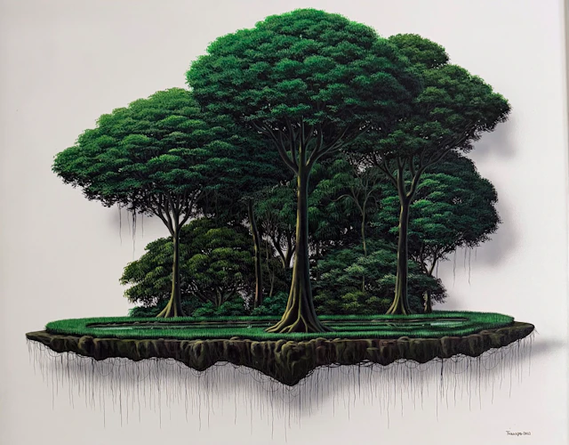 Green Floating Island V - Thannyo De Freitas