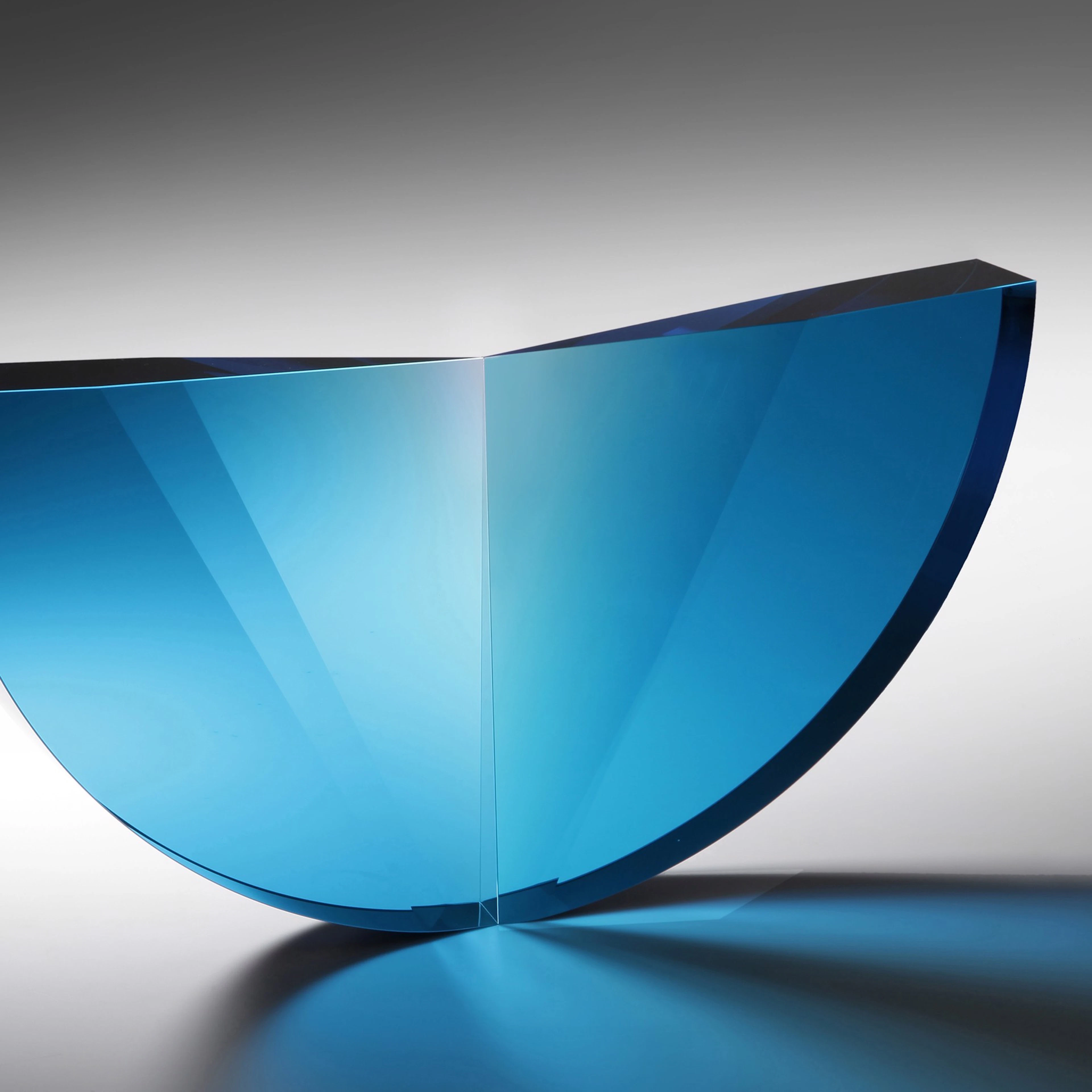 Turquoise Tapered Semicircle - Tomas Brzon