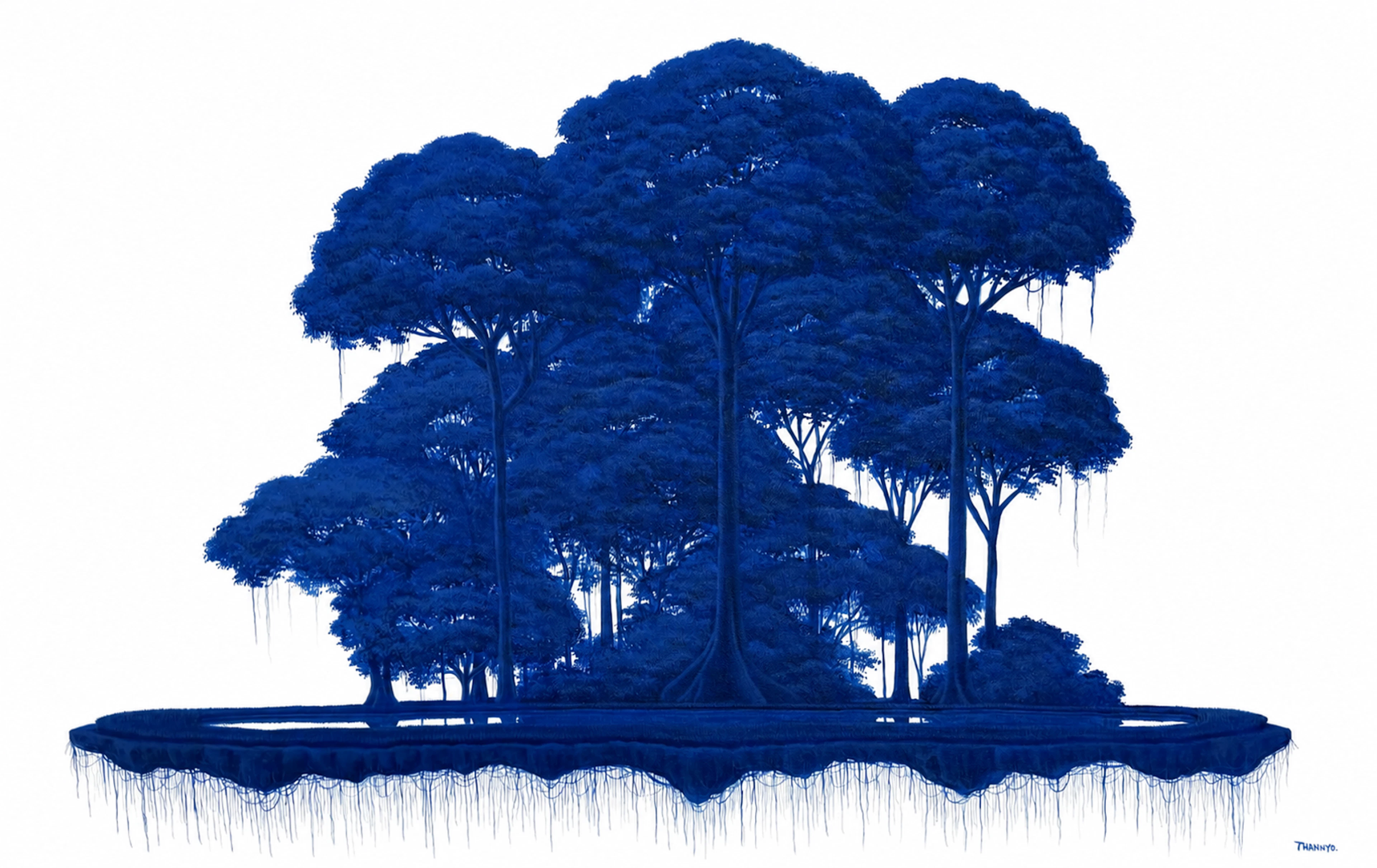 Blue Floating Island V - Thannyo De Freitas