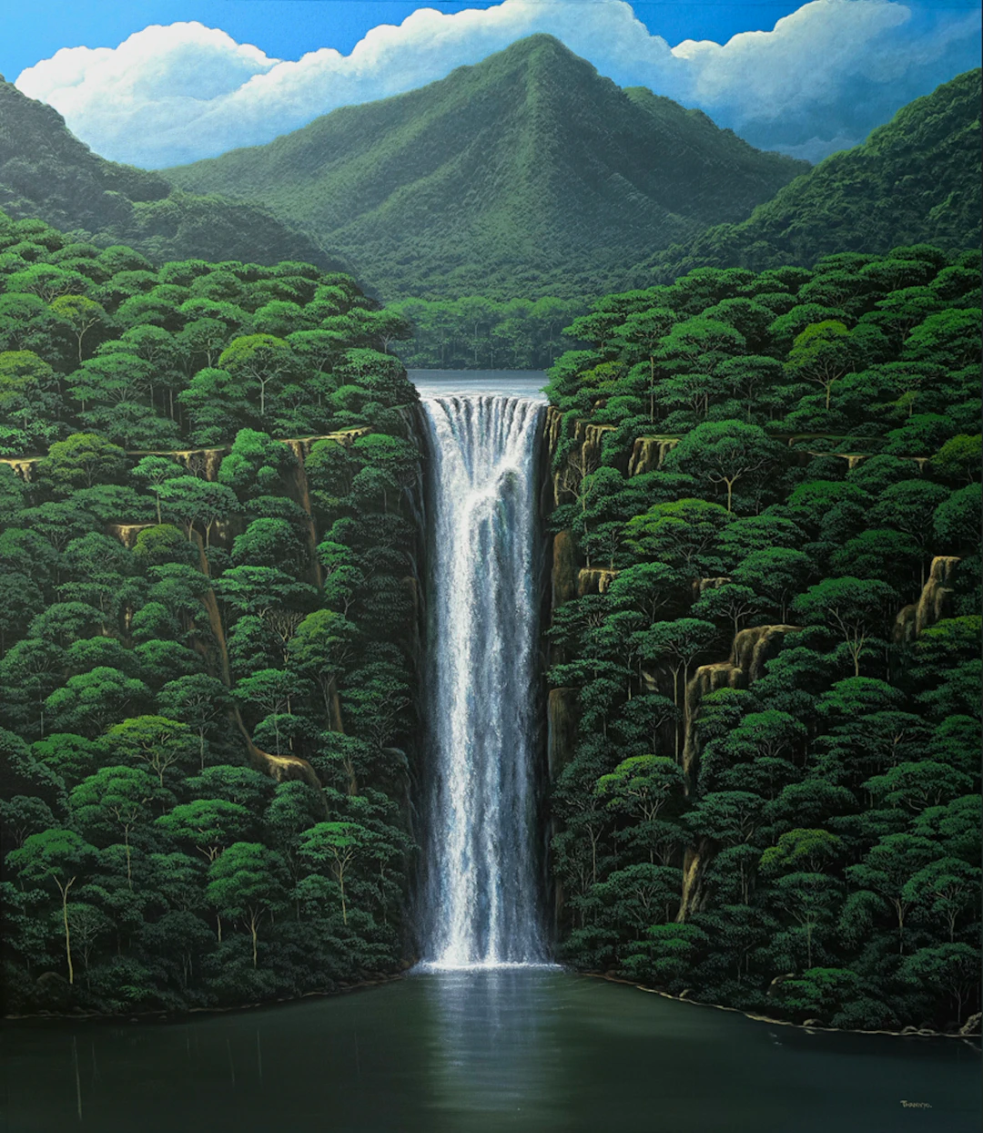 Jungle with Waterfall - Thannyo De Freitas