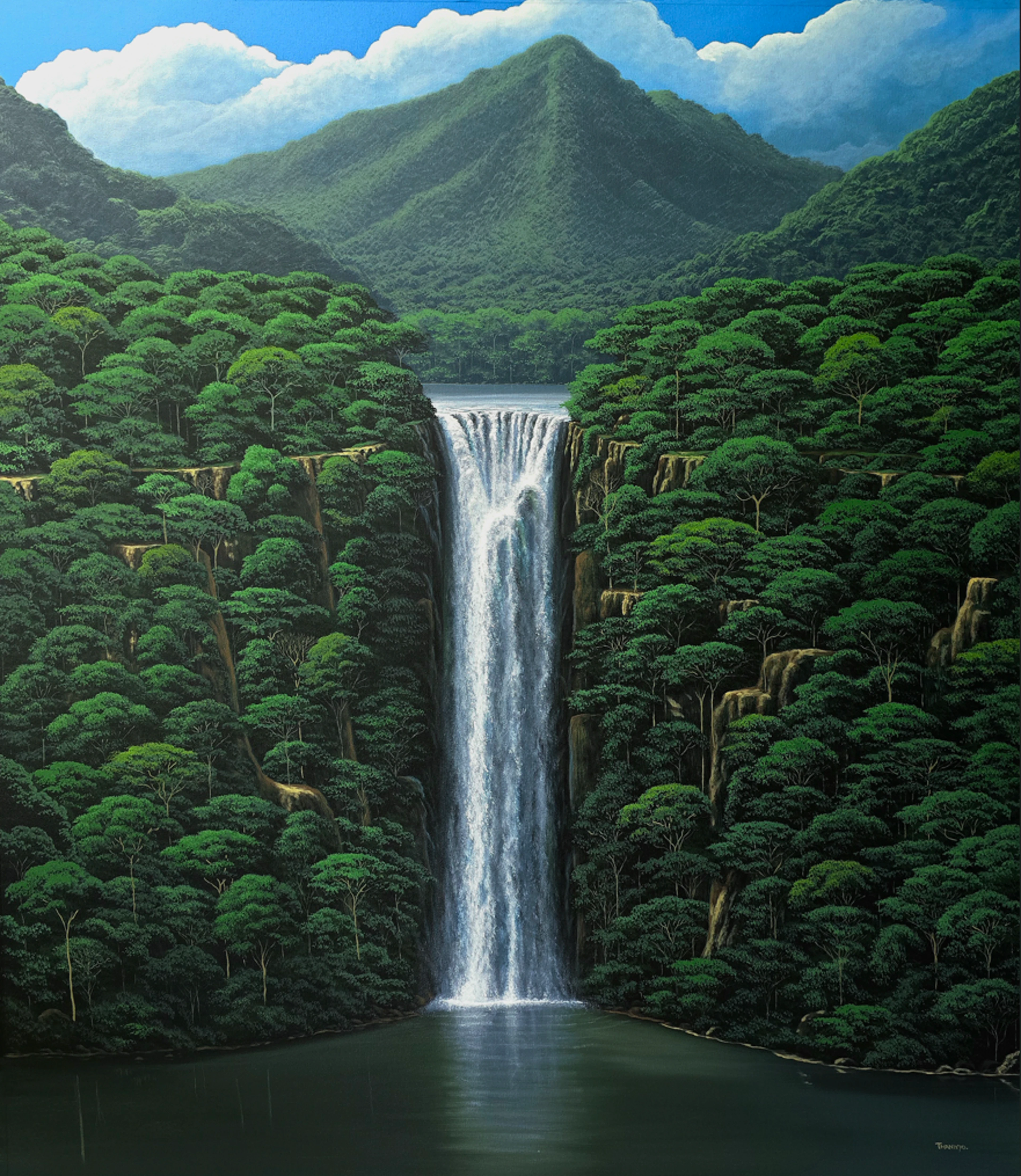 Jungle with Waterfall - Thannyo De Freitas