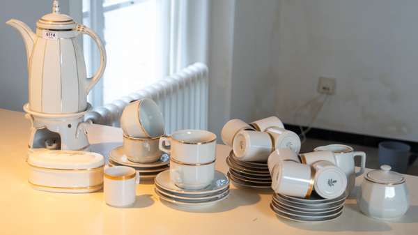 Various porcelain tableware pieces, Europe, 20th century