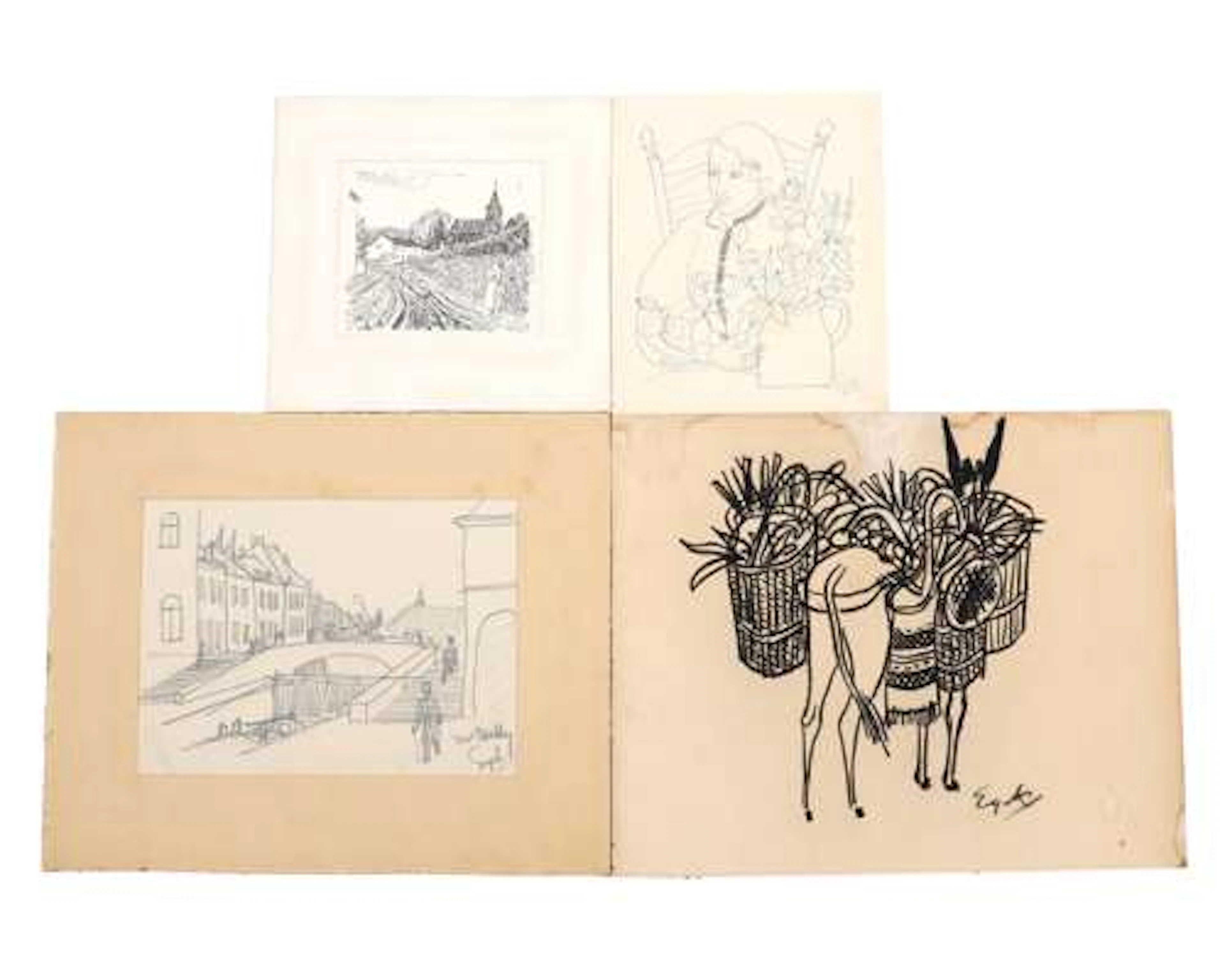 Charles Eyck (1897–1983), Lot comprising various works on paper (4)