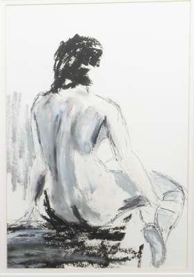 Unknown maker (20th century), Seated woman seen from behind (1998)