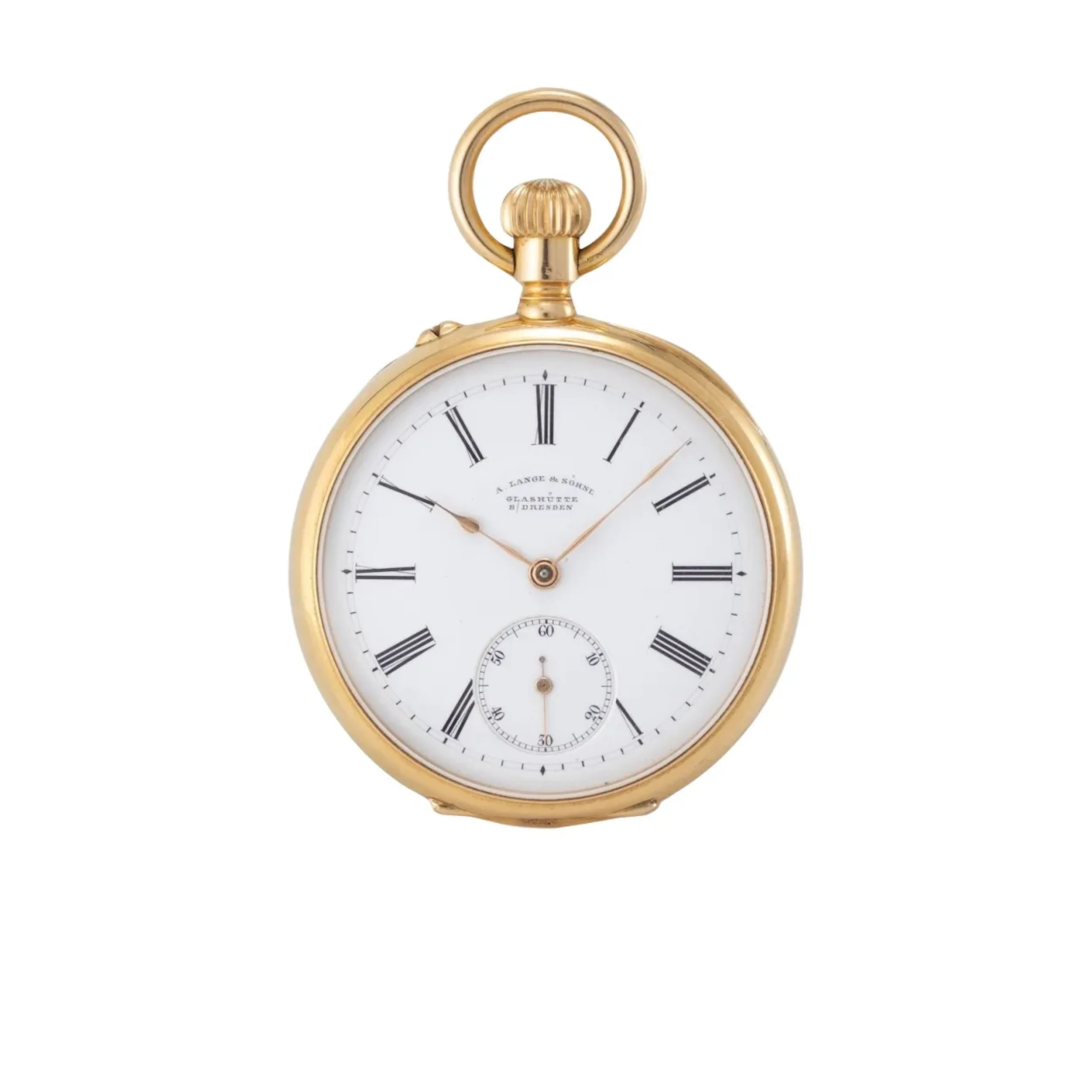 Feine Glashütter Goldtaschenuhr