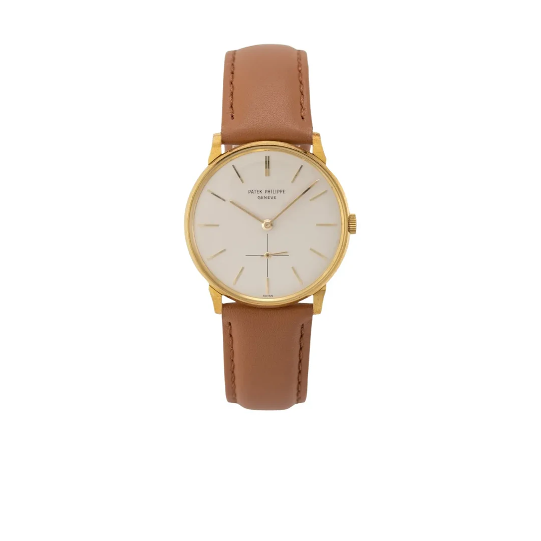 Hochelegante, extraflache Genfer Vintage Armbanduhr