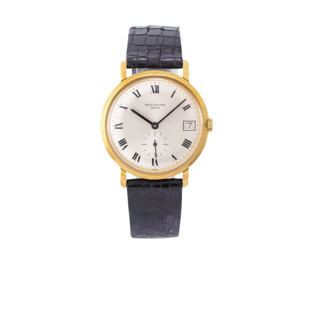 Sehr attraktive und gepflegte Genfer Vintage Armbanduhr mit Datum