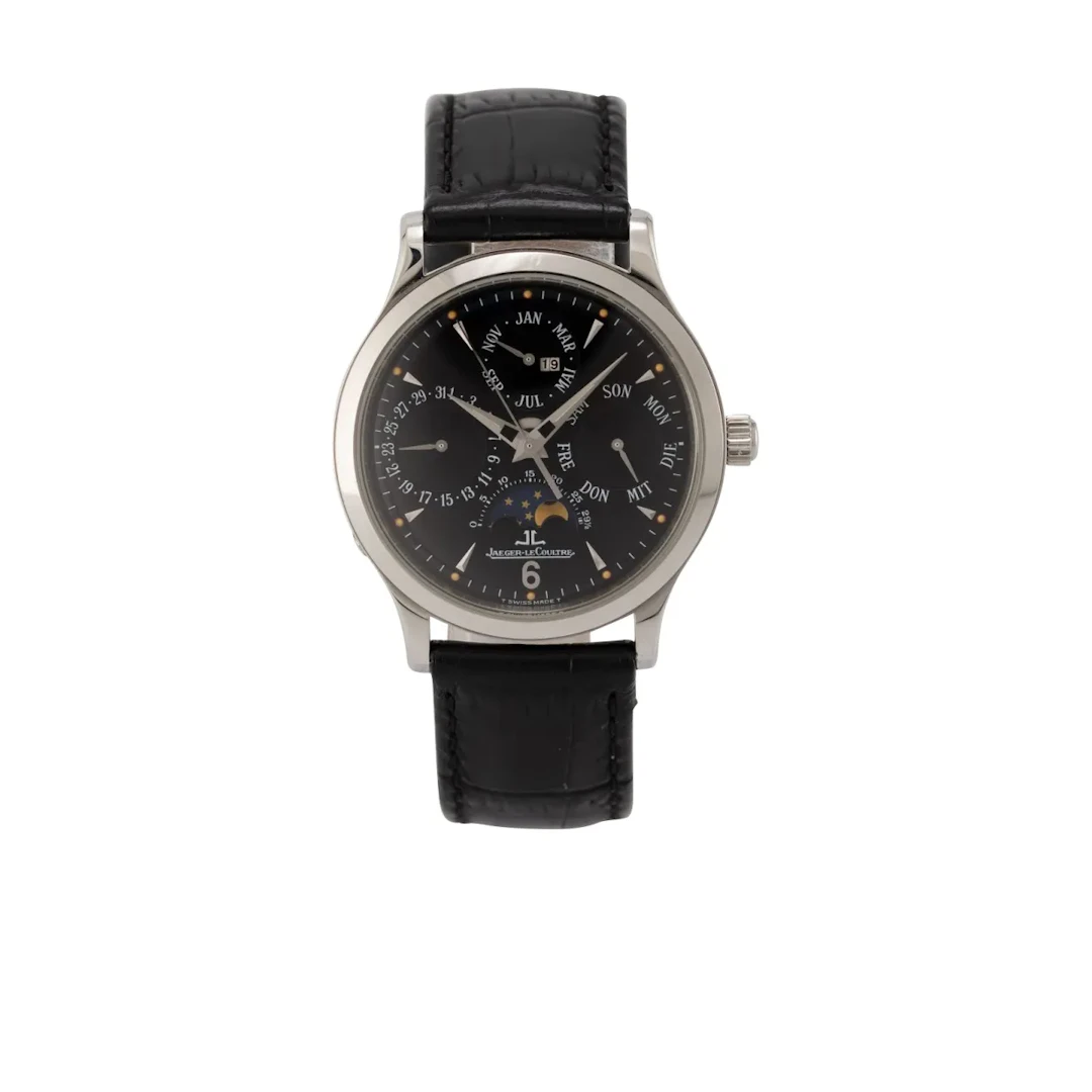 Attraktive und komplizierte Armbanduhr mit ewigem Kalender und Mondphase