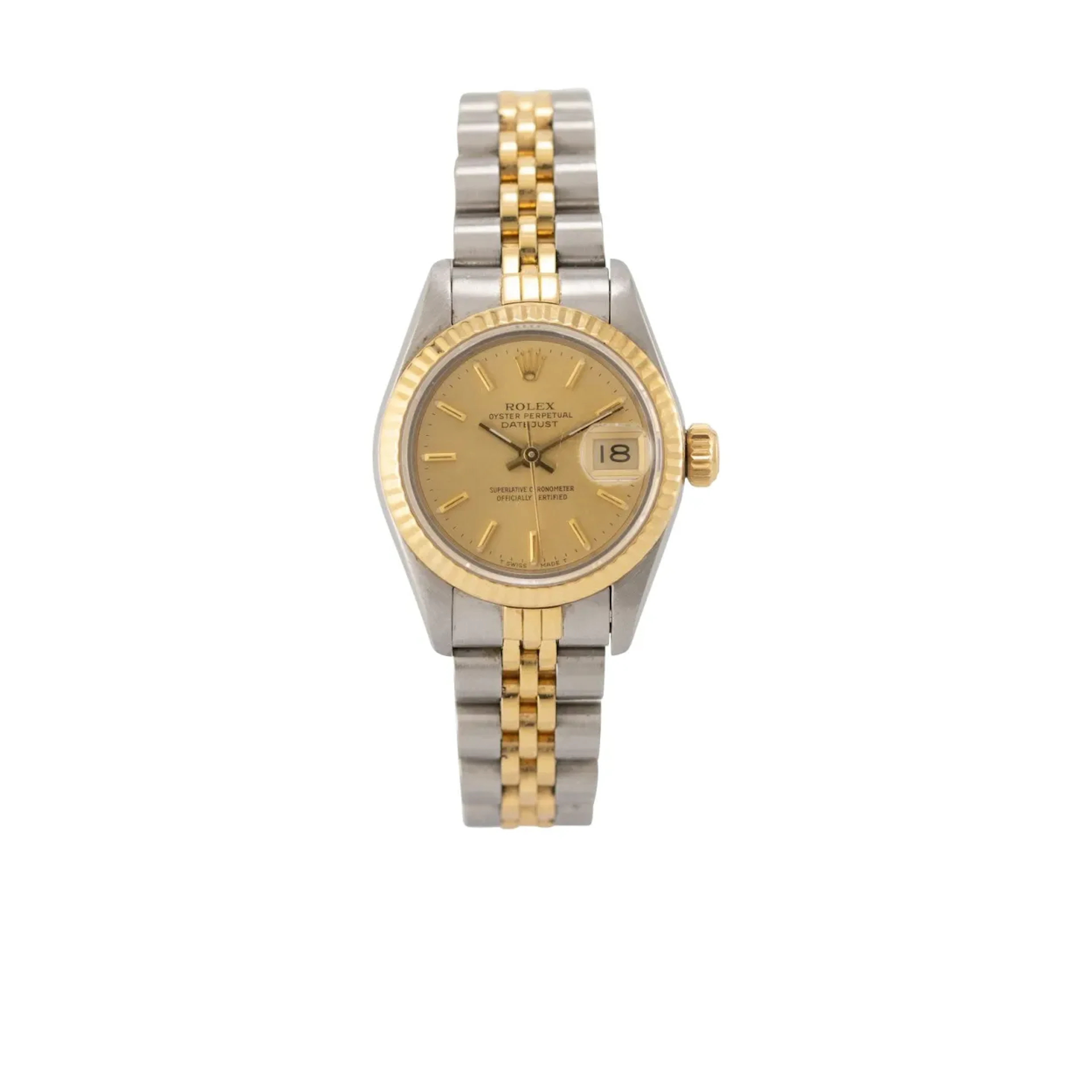 Attraktive Neo-Vintage Damenarmbanduhr mit Zentralsekunde und Datum