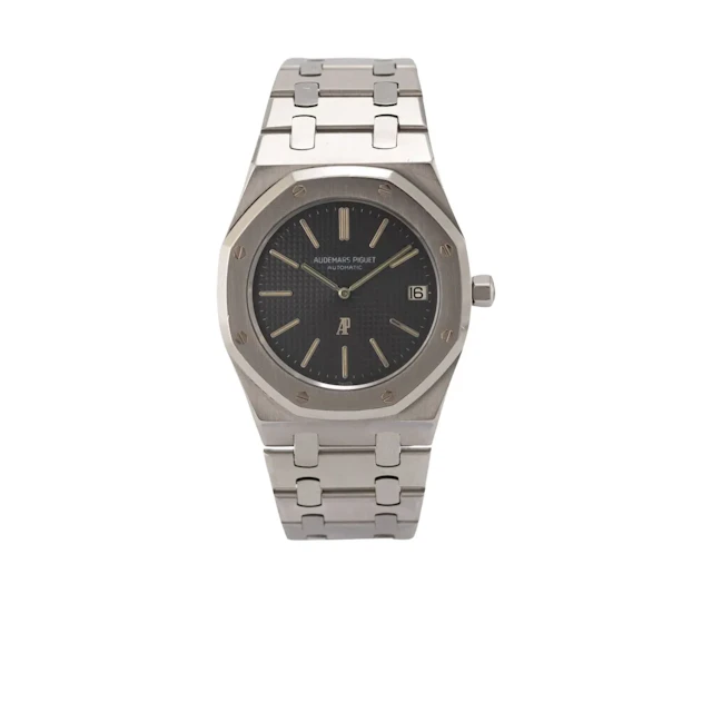 Atemberaubende Genfer Vintage Armbanduhr aus Stahl mit Datumsanzeige
