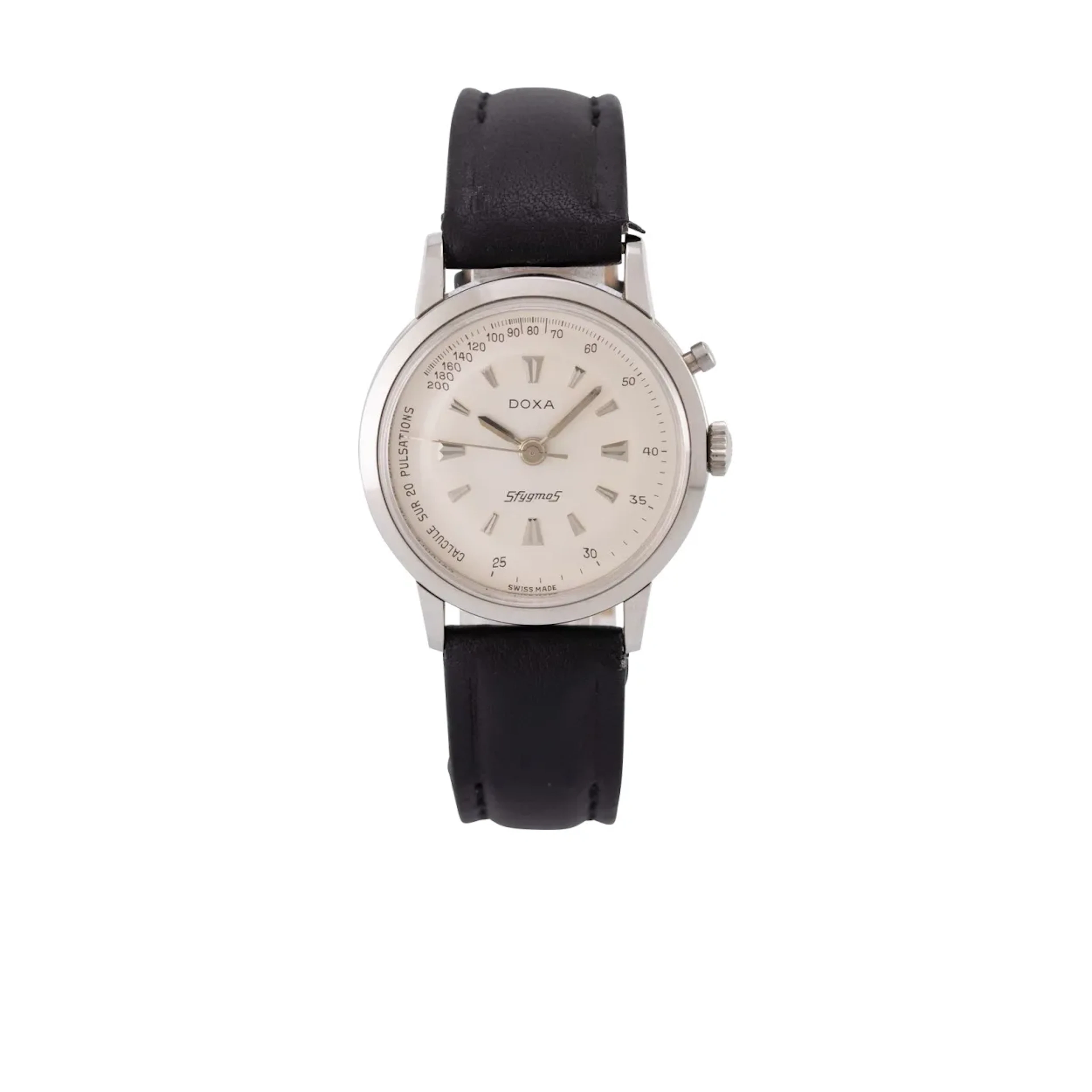 Extrem seltene, antimagnetische Vintage Eindrücker-Chronograph mit