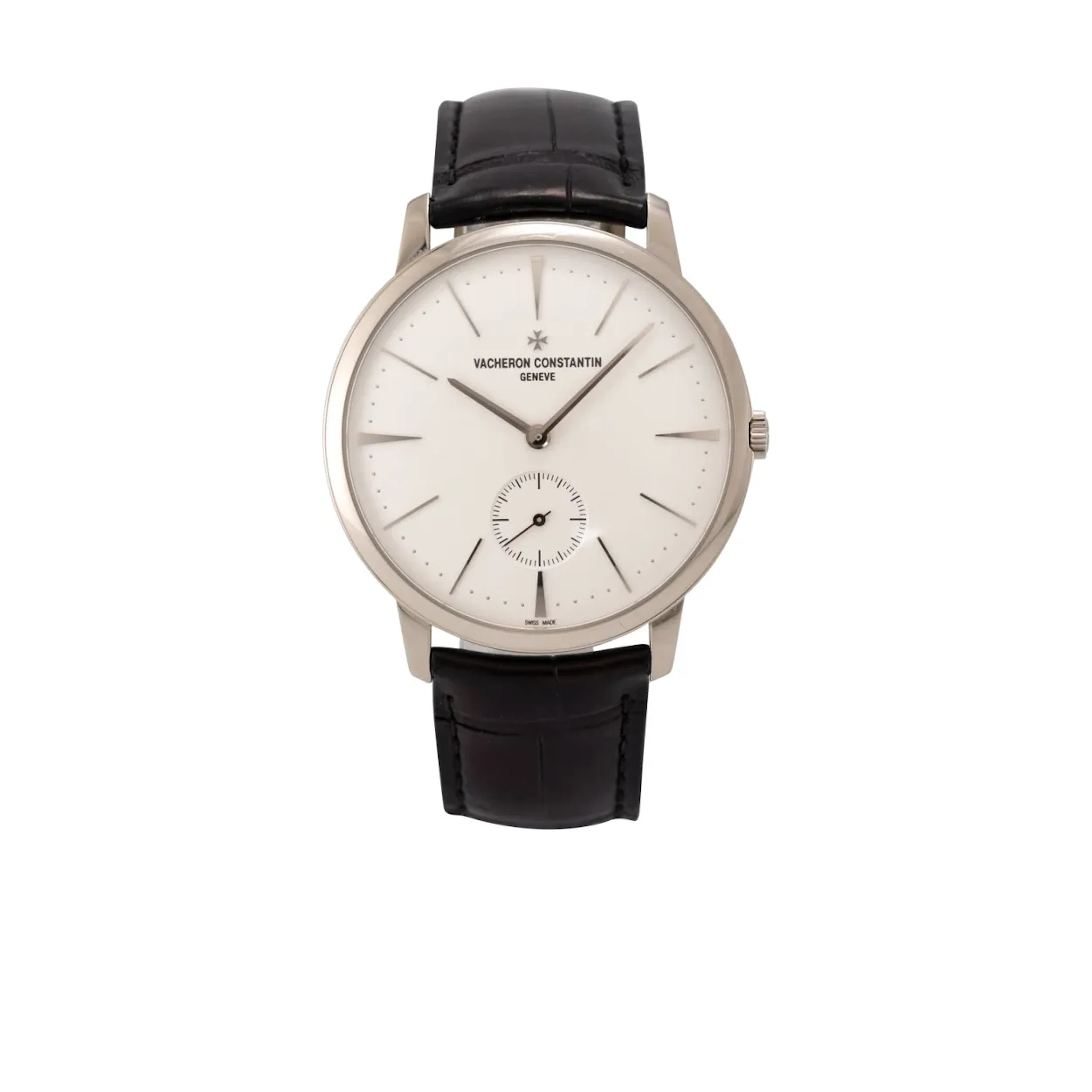 Elegante, flache, große Genfer Armbanduhr, ausgezeichnet mit dem Genfer