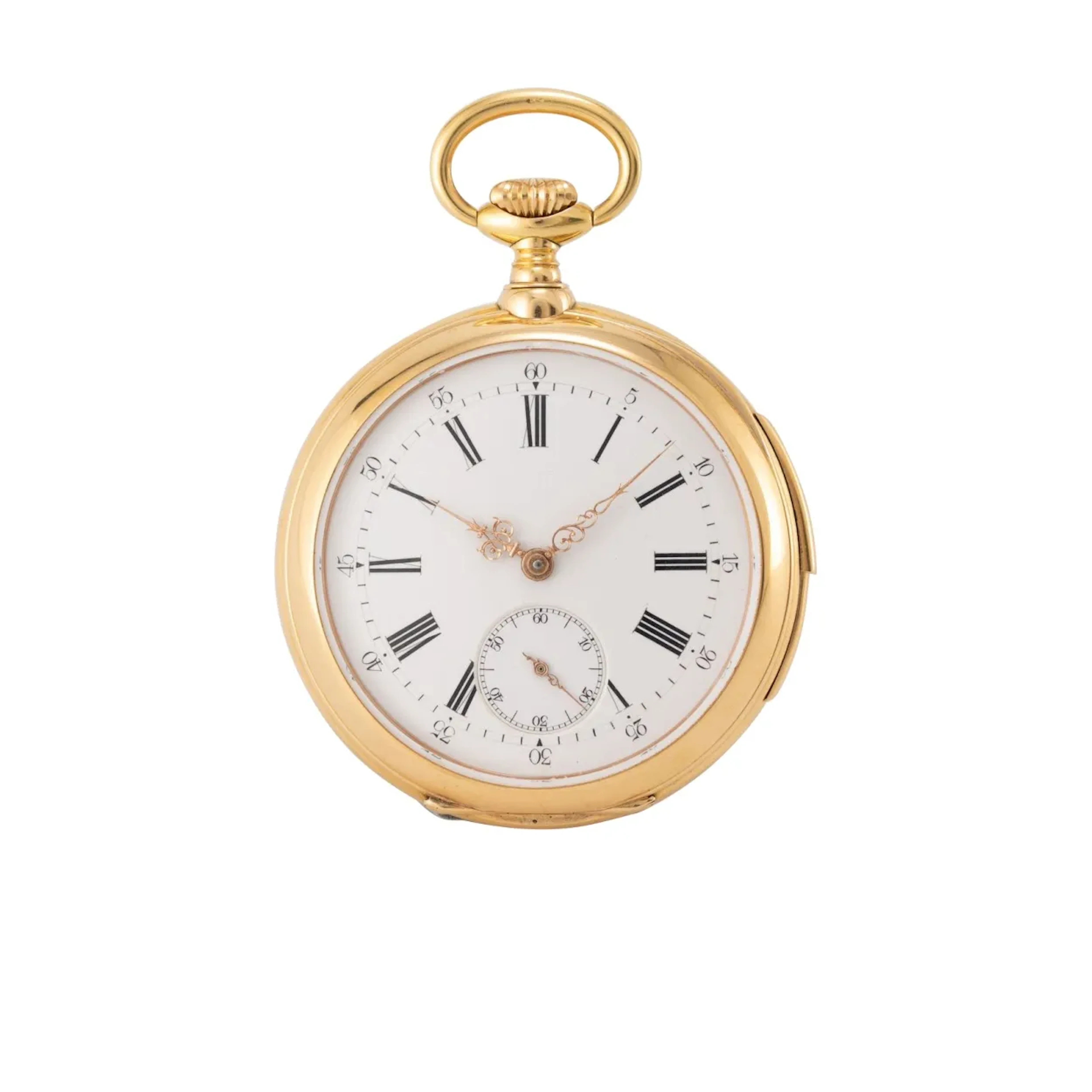 Hochfeine, schwere Taschenuhr mit Minutenrepetition