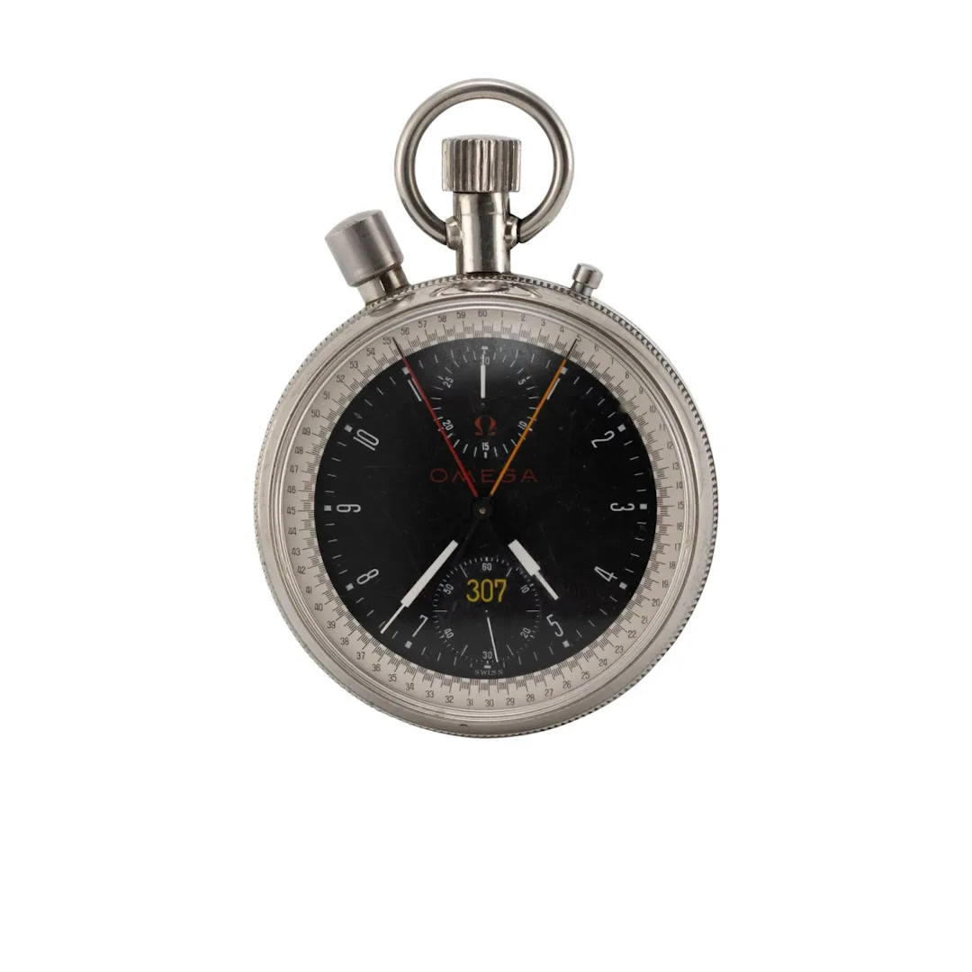 Seltener Präzisions-Dezimalsekunden-Schleppzeigerchronograph für die