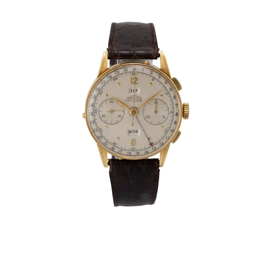 Äusserst attraktiver Vintage Armbandchronograph mit Vollkalender -