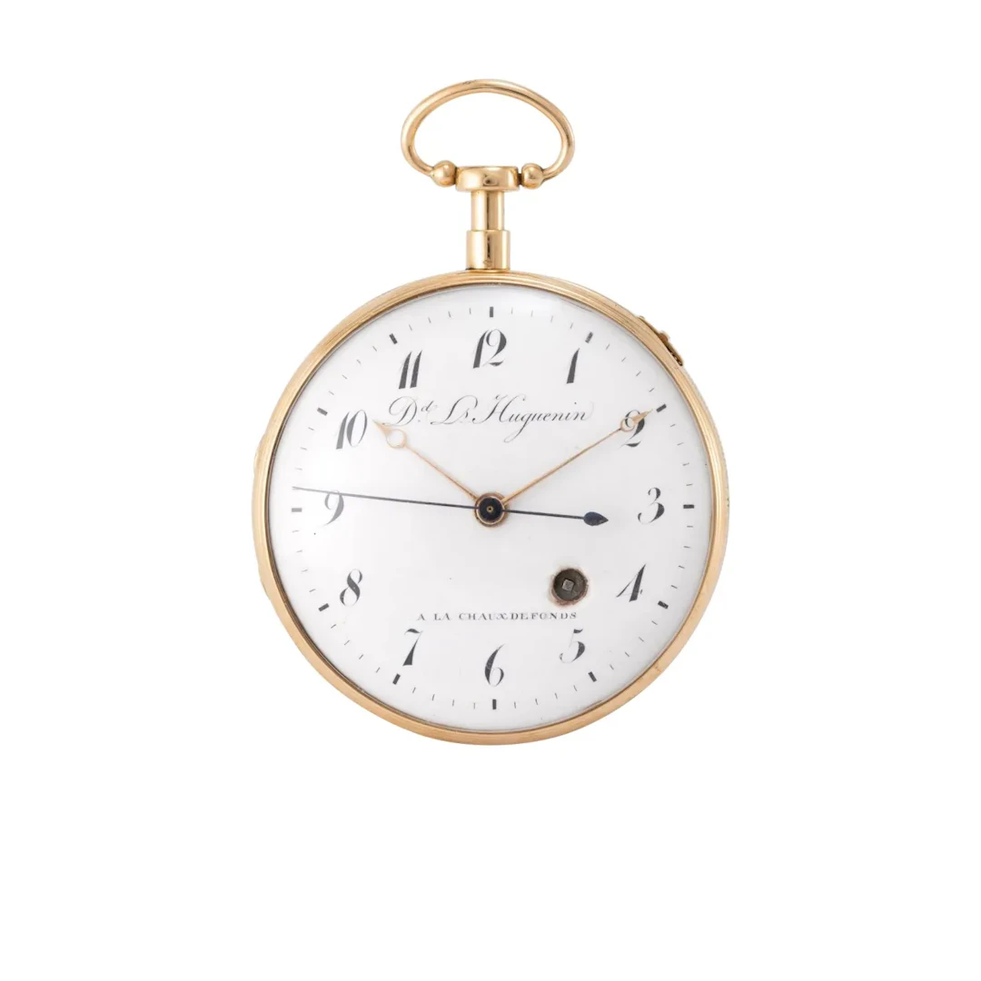 Feine, seltene Taschenuhr mit Viertelstundenrepetition, springender