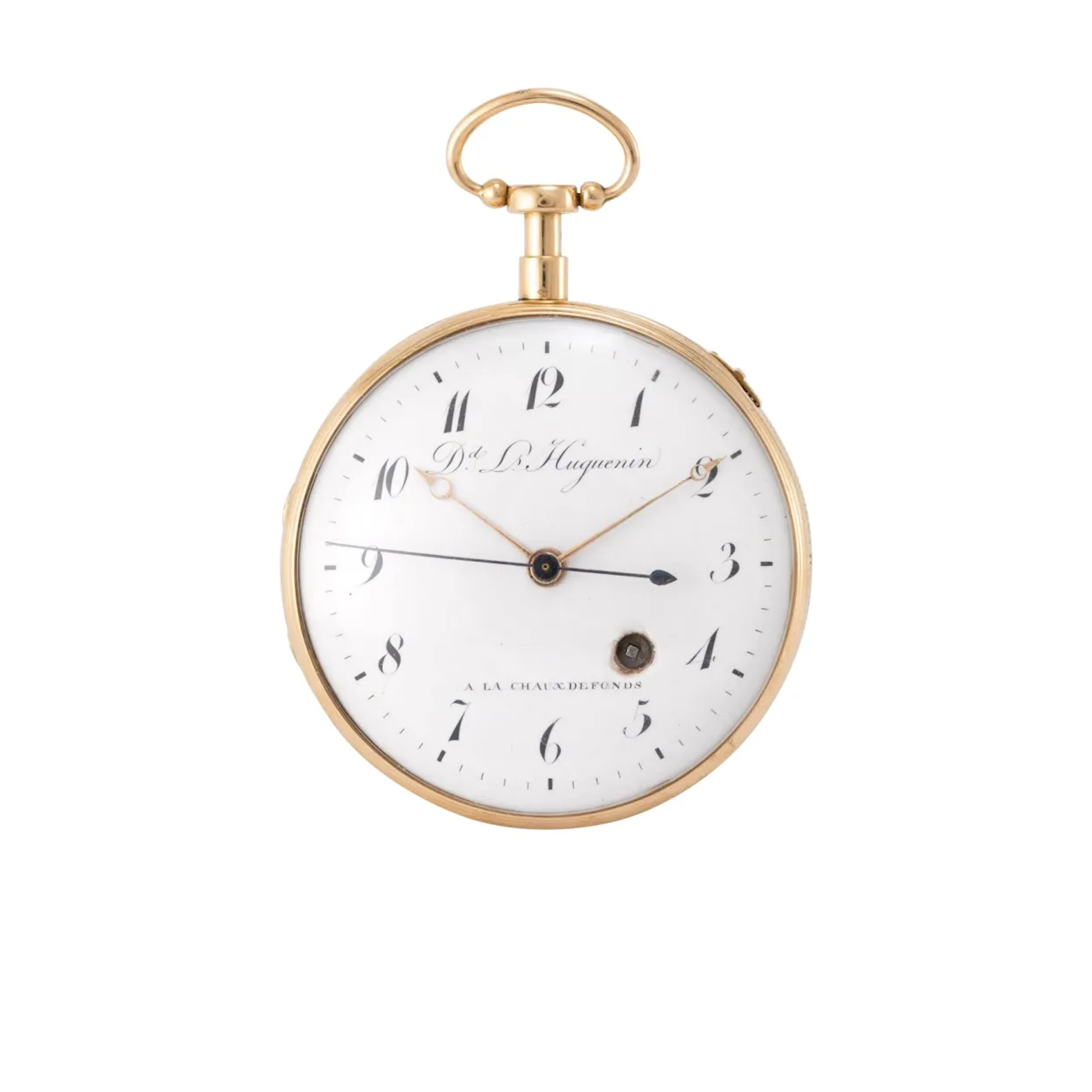 Feine, seltene Taschenuhr mit Viertelstundenrepetition, springender