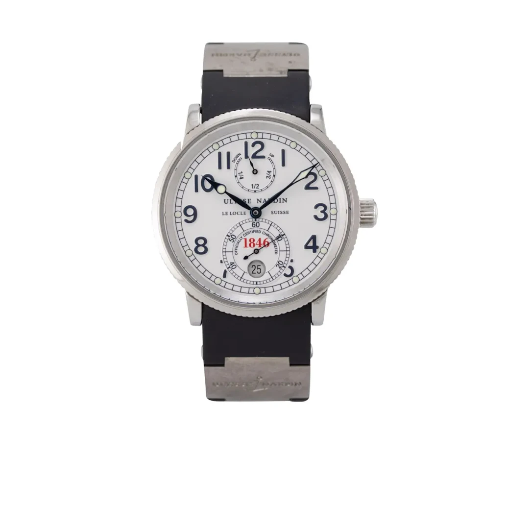 Seltener, attraktiver Armbandchronometer, inspiriert von den großen