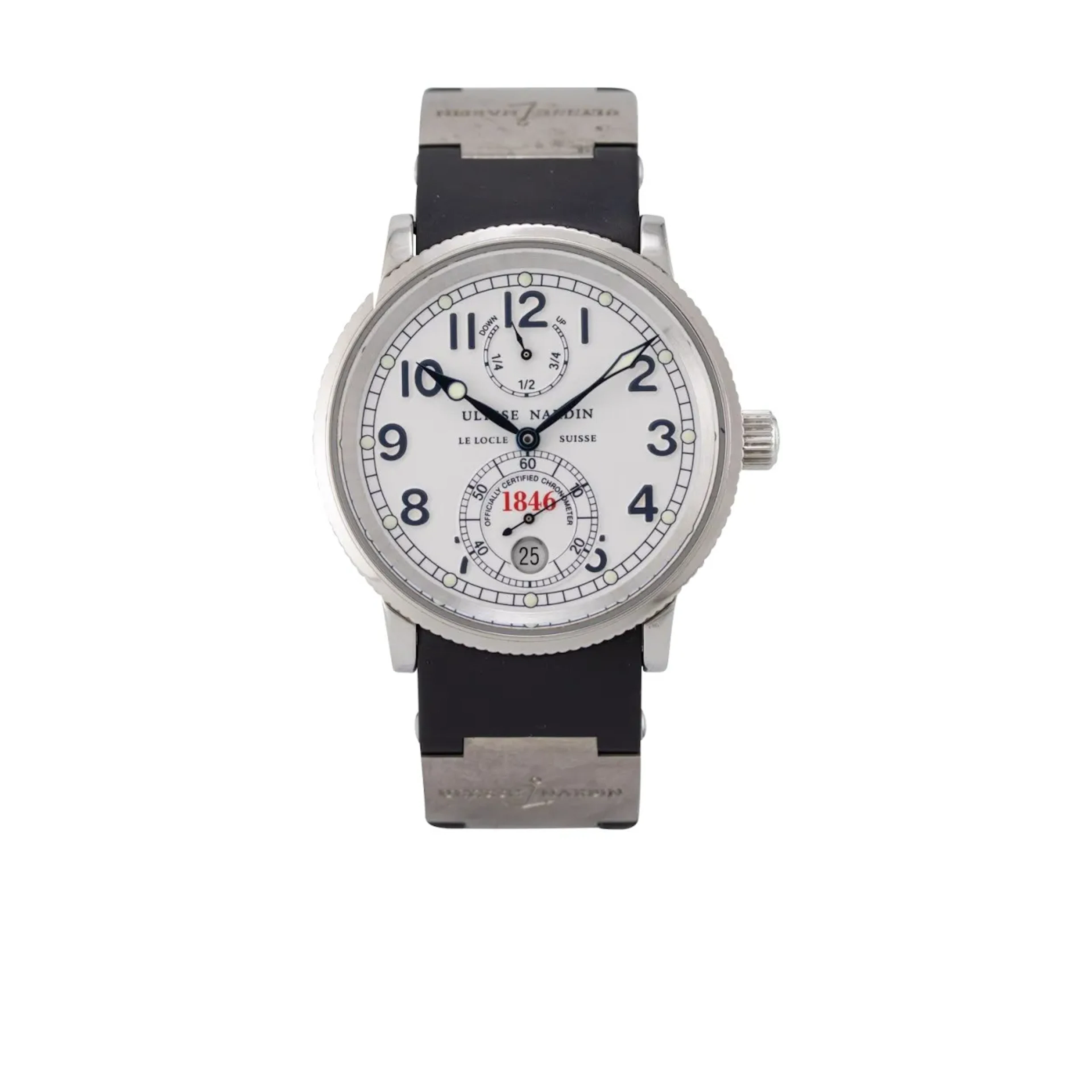 Seltener, attraktiver Armbandchronometer, inspiriert von den großen
