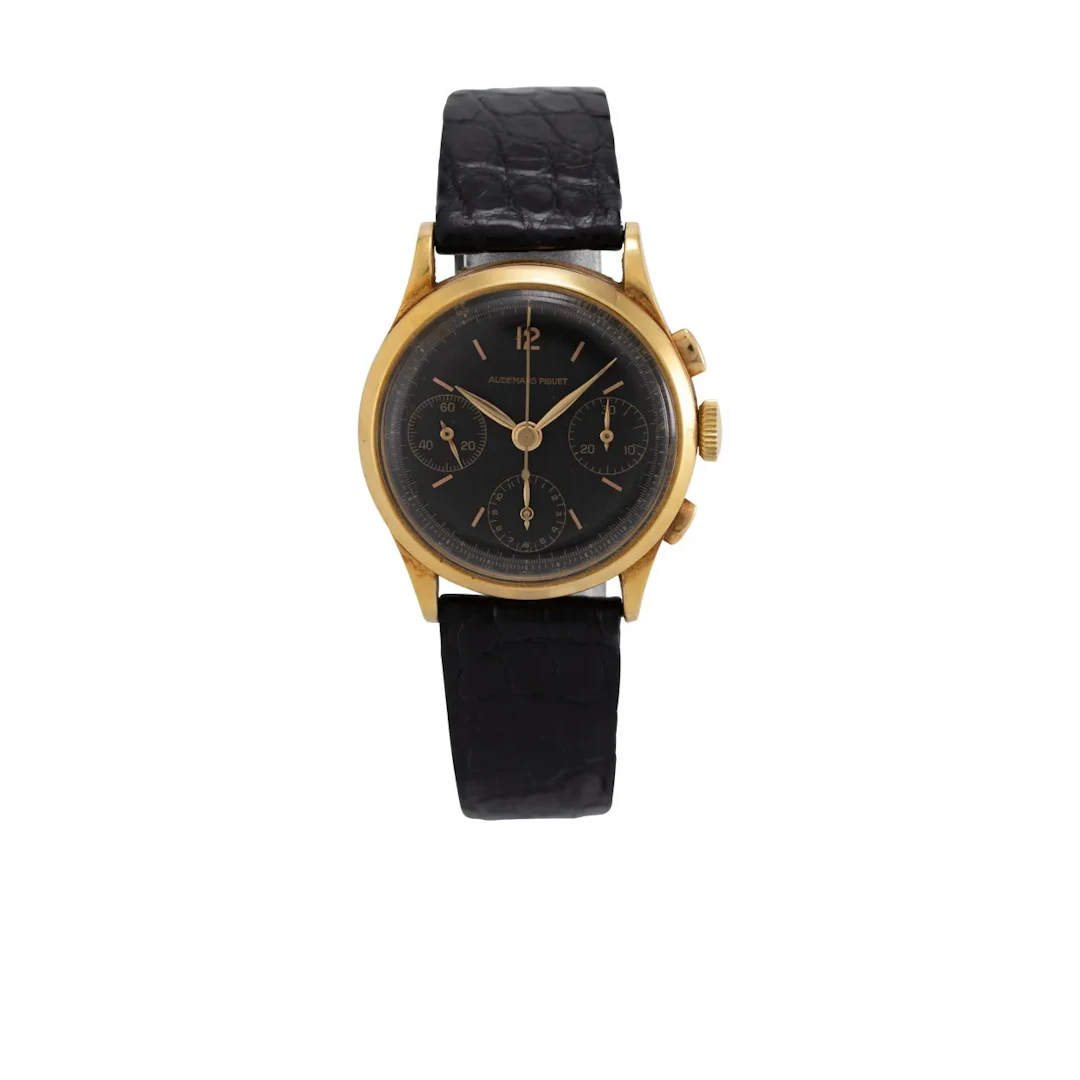 Extrem seltener, hochfeiner Genfer Vintage Armbandchronograph mit