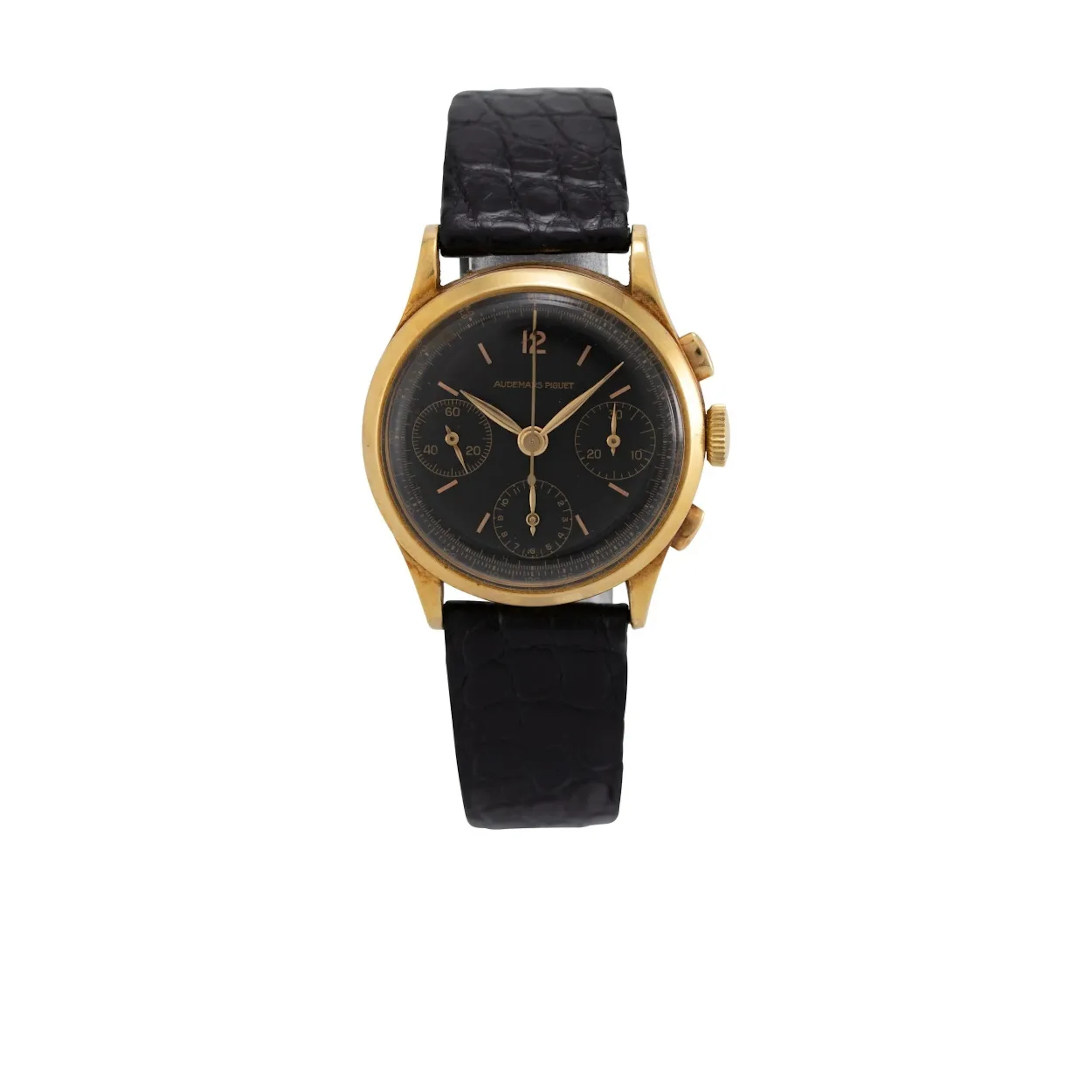 Extrem seltener, hochfeiner Genfer Vintage Armbandchronograph mit