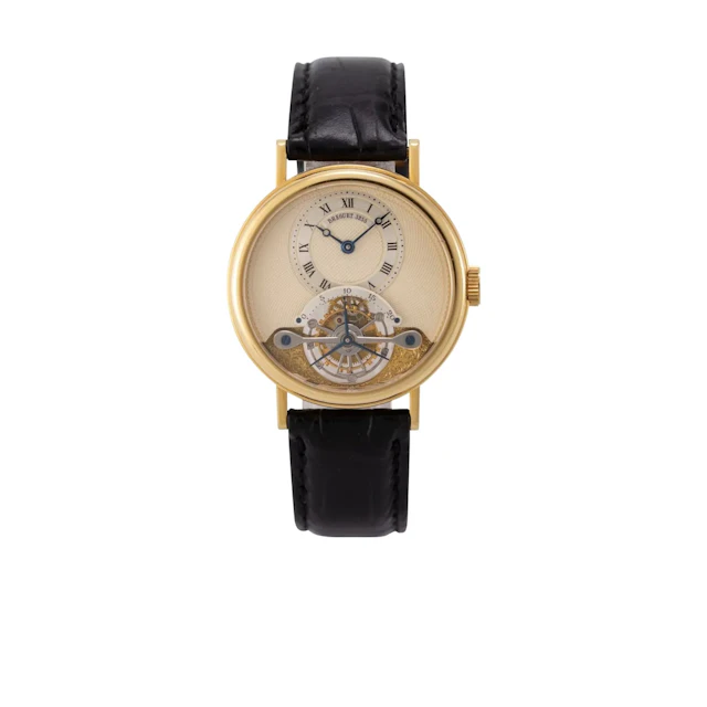 Äußerst elegante Neo-Vintage Armbanduhr mit Minuten-Tourbillon