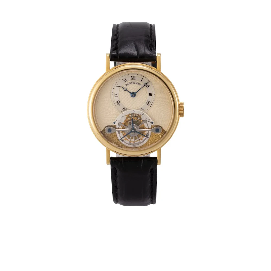 Äußerst elegante Neo-Vintage Armbanduhr mit Minuten-Tourbillon