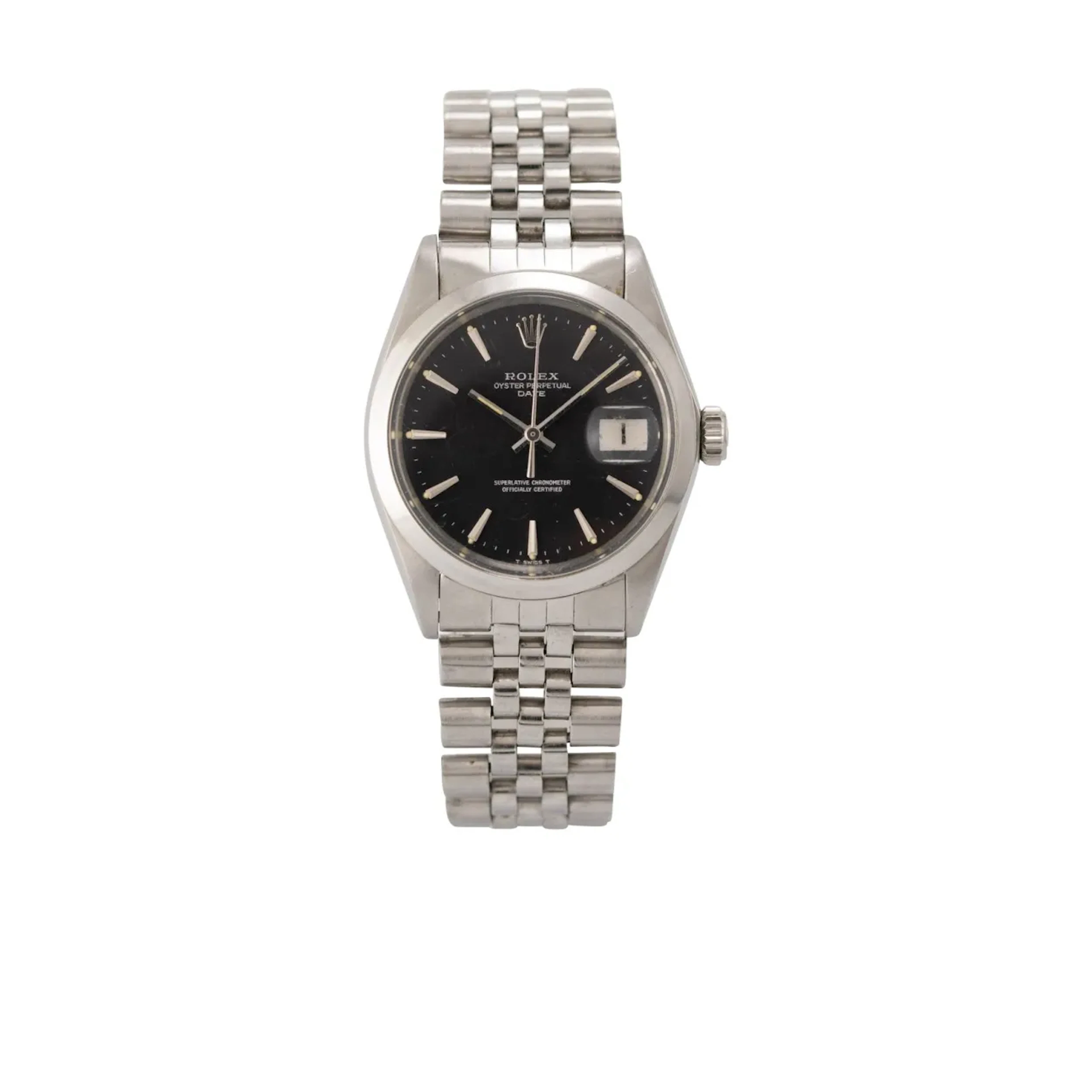 Elegante Vintage Armbanduhr mit Zentralsekunde und Datum