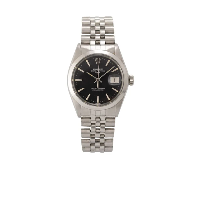 Elegante Vintage Armbanduhr mit Zentralsekunde und Datum
