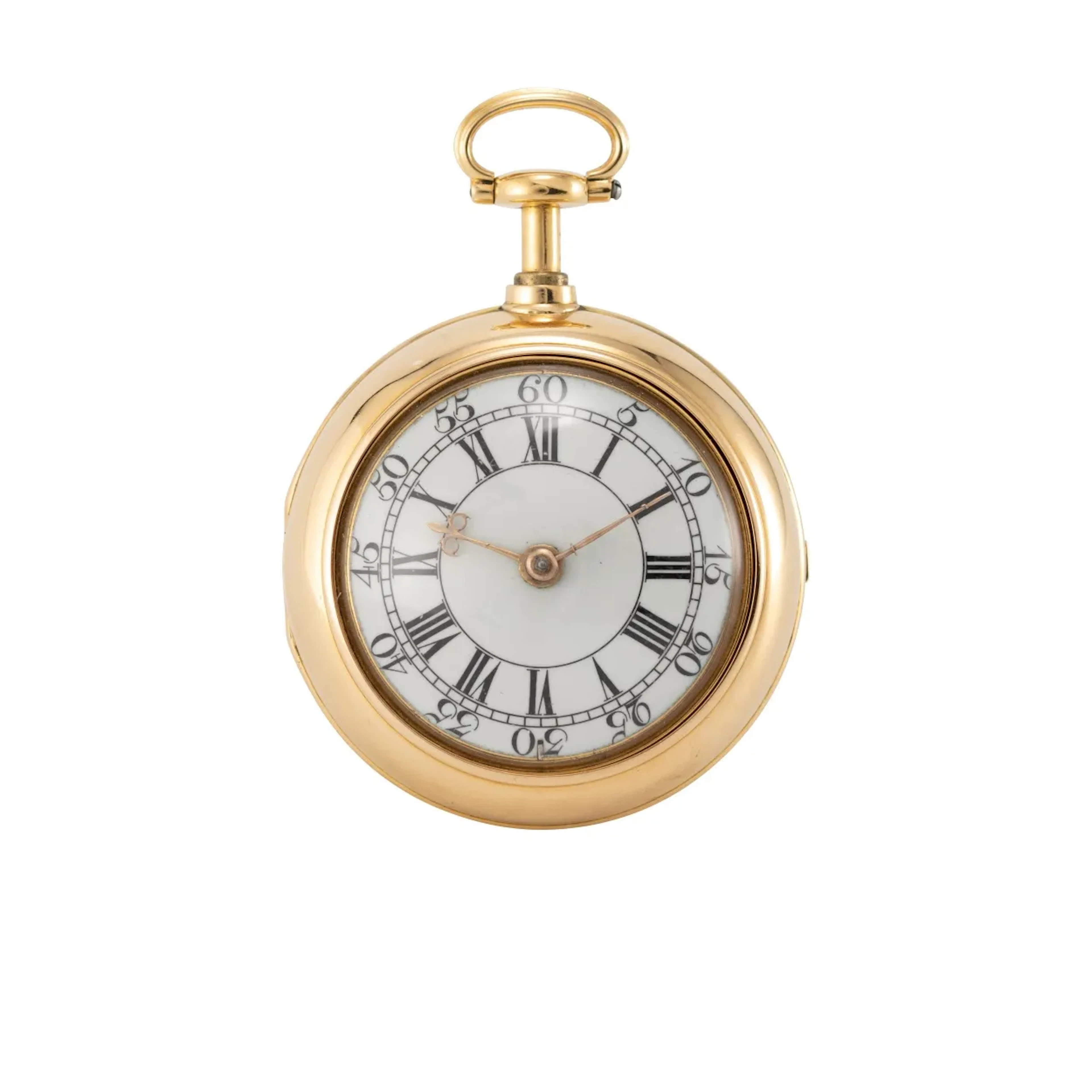Hochfeine Londoner Doppelgehäuse-Taschenuhr mit Zylinderhemmung und