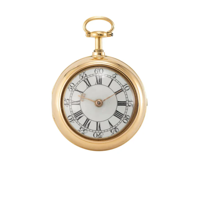 Hochfeine Londoner Doppelgehäuse-Taschenuhr mit Zylinderhemmung und