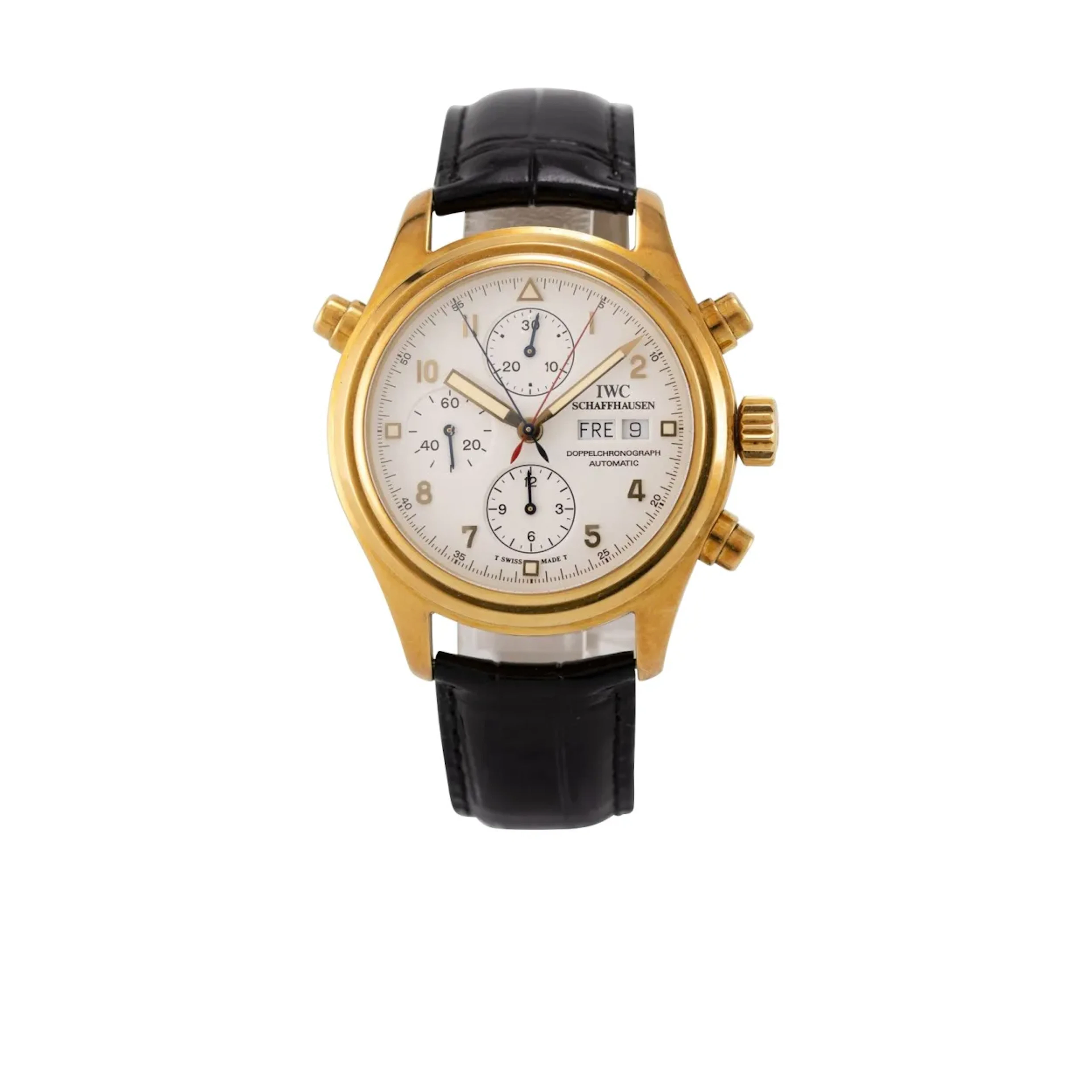 Schwerer Neo-Vintage Schleppzeigerchronograph mit Kalender