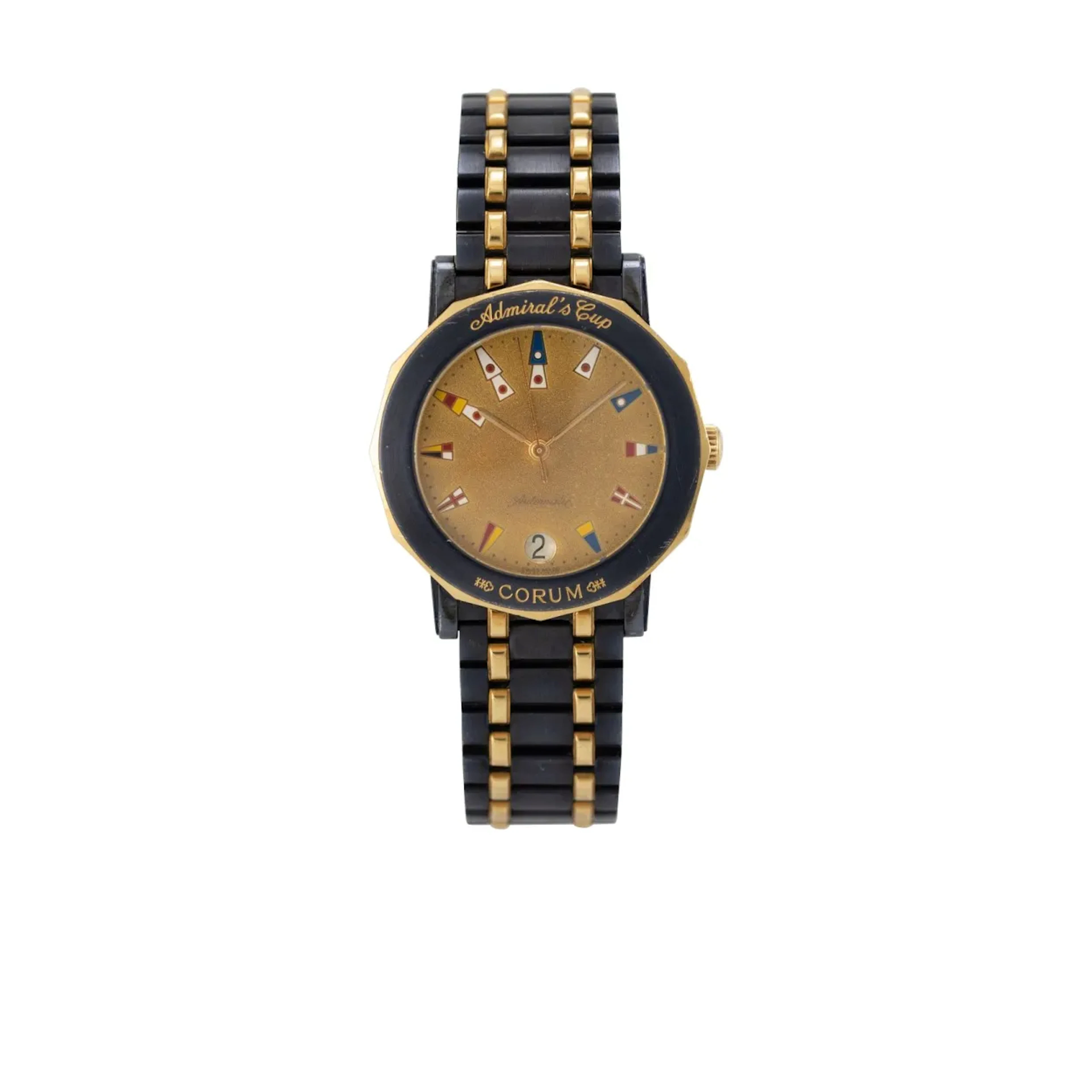 Elegante, schwere Genfer Neo-Vintage Armbanduhr mit Datum