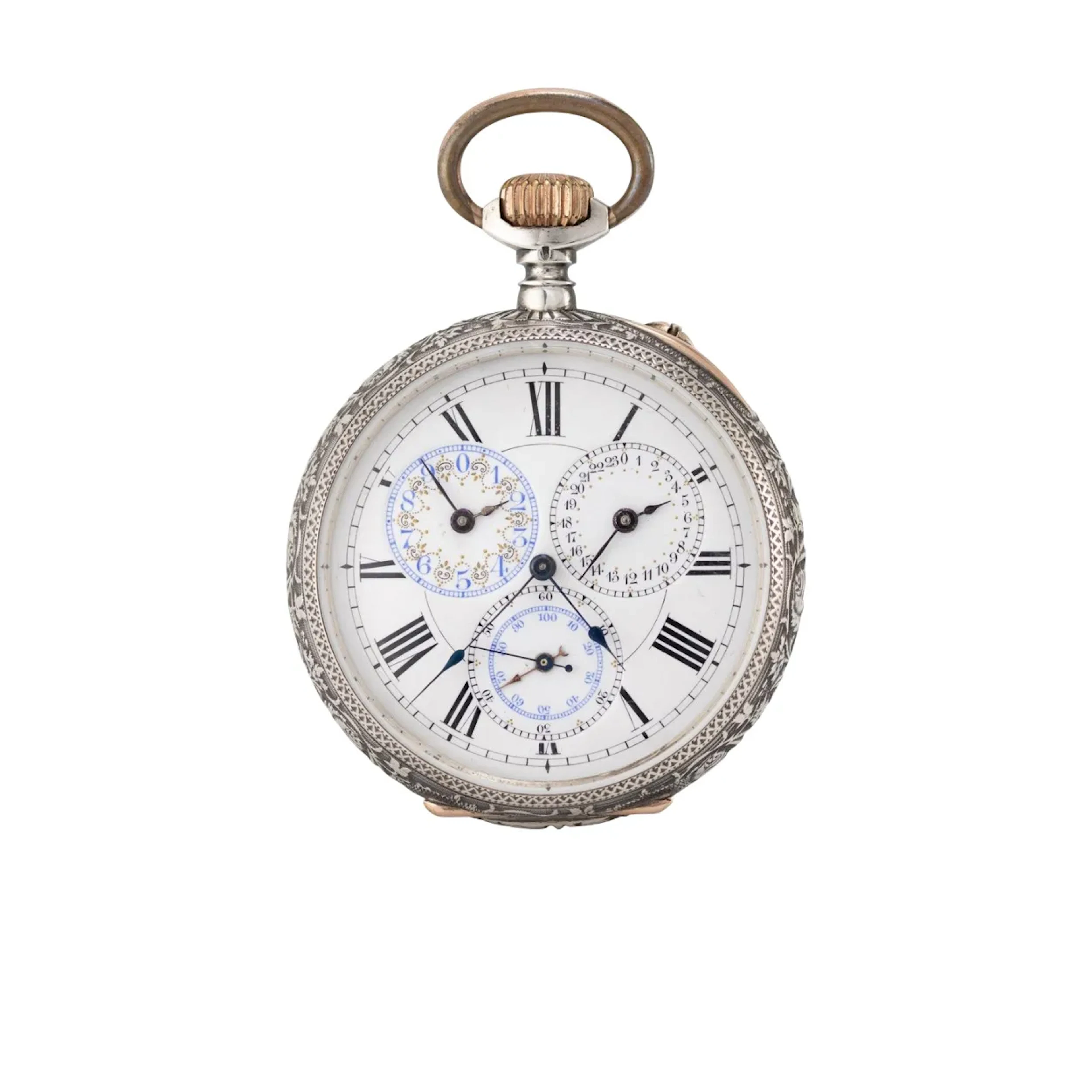 Außergewöhnliche Taschenuhr mit Dezimalzeit