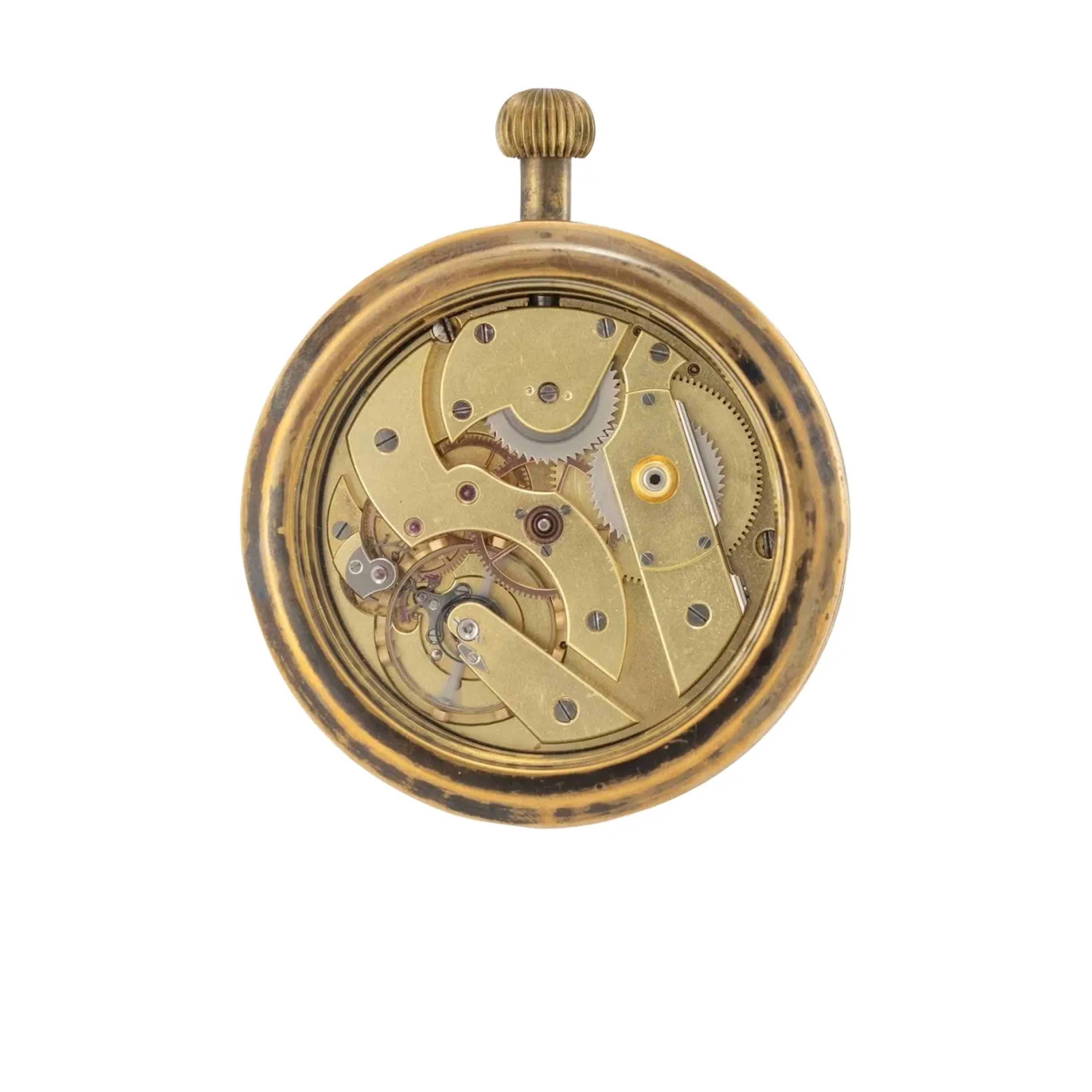Seltenes Genfer Chronometerwerk. Dieses Uhrwerk war 1878/1879 Teilnehmer