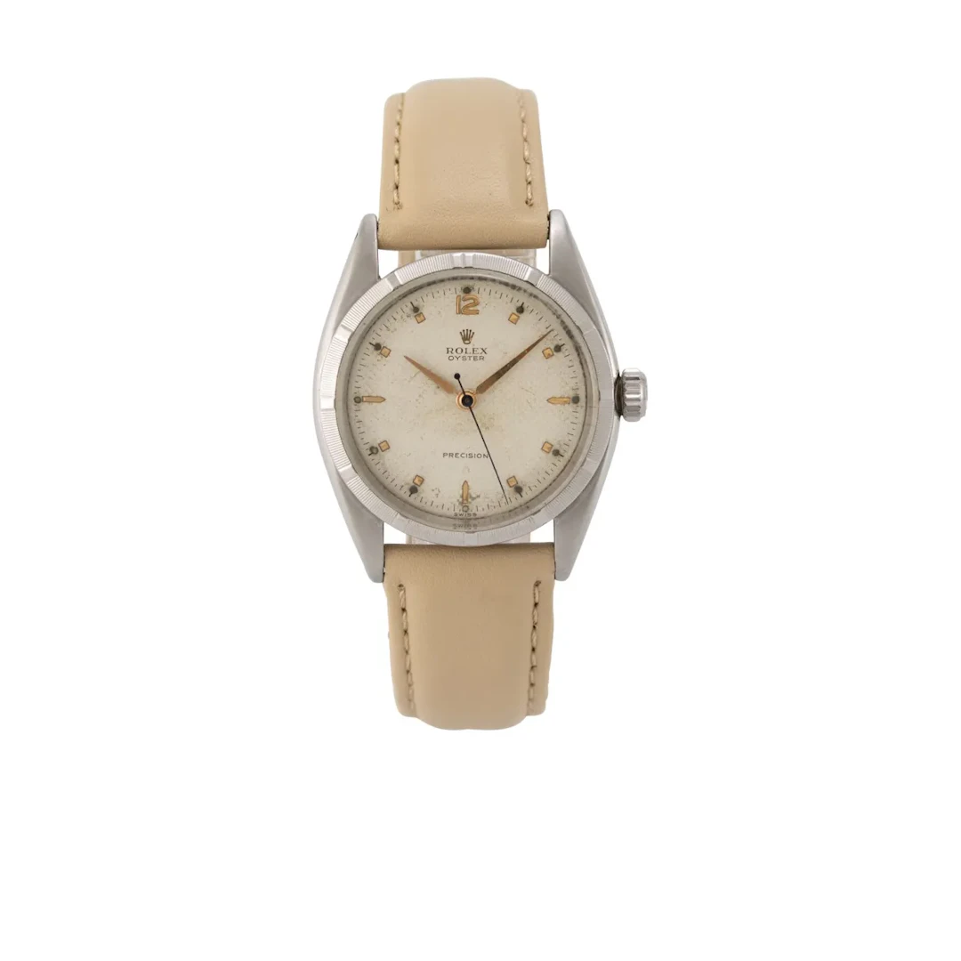 Seltene Vintage Armbanduhr mit strukturiertem "Swiss only" - "Honeycomb"-