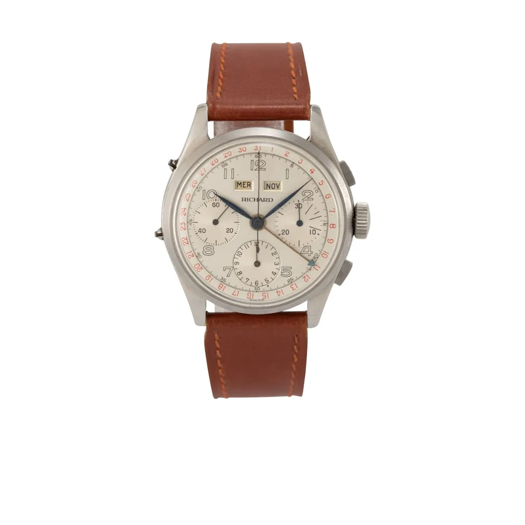 Attraktiver Vintage Armbandchronograph mit Vollkalender