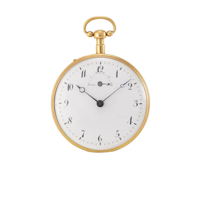 Überaus seltene Taschenuhr mit Viertelstundenrepetition und 30h G